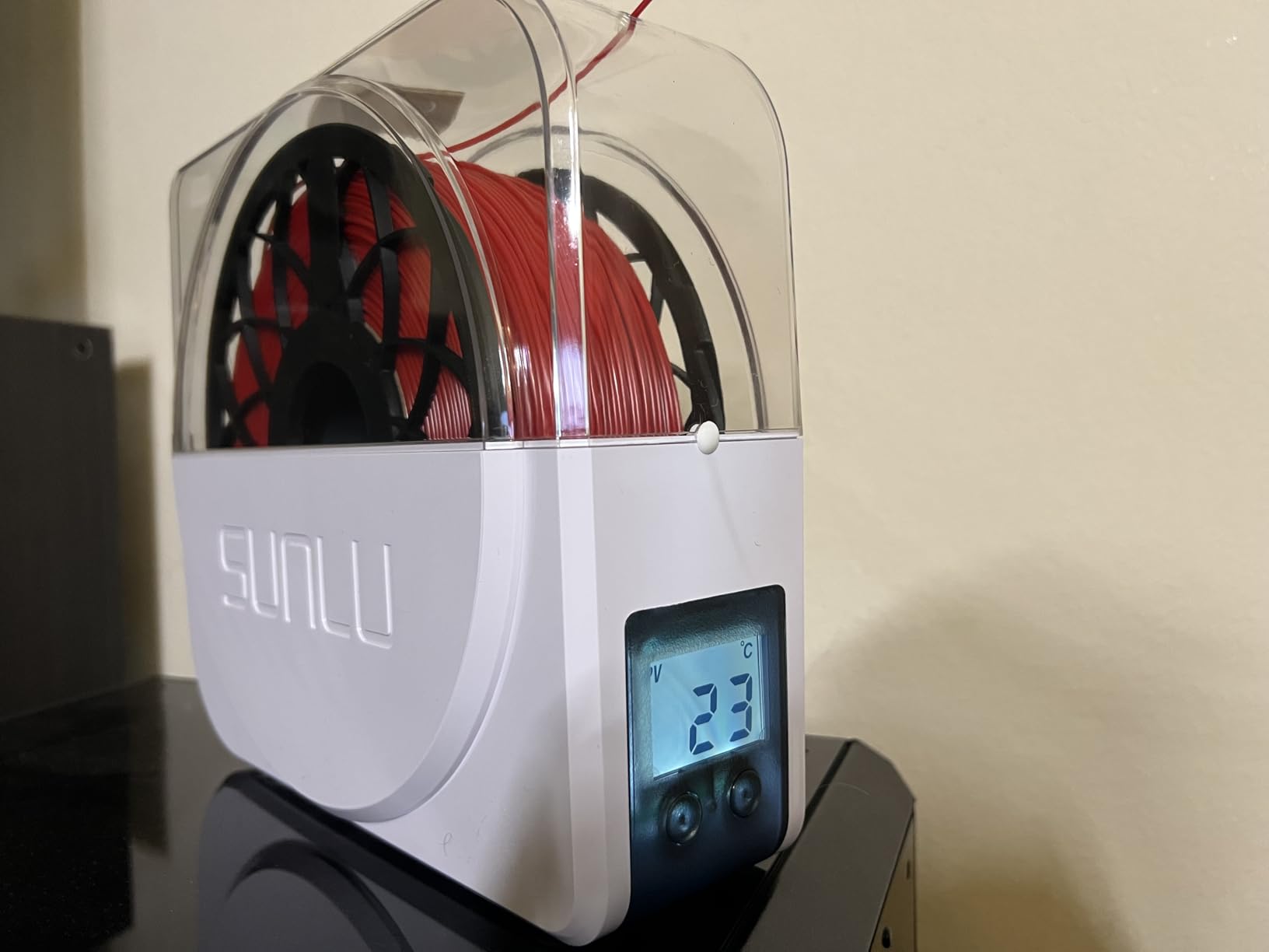 SUNLU Official Filament Dryer S1 Plus, Built-in Circulation Fan, Filament Dryer Box Storage Box for 3D Printer Filament 1.75 2.85 3.00, S1 Plus White customer photo 1