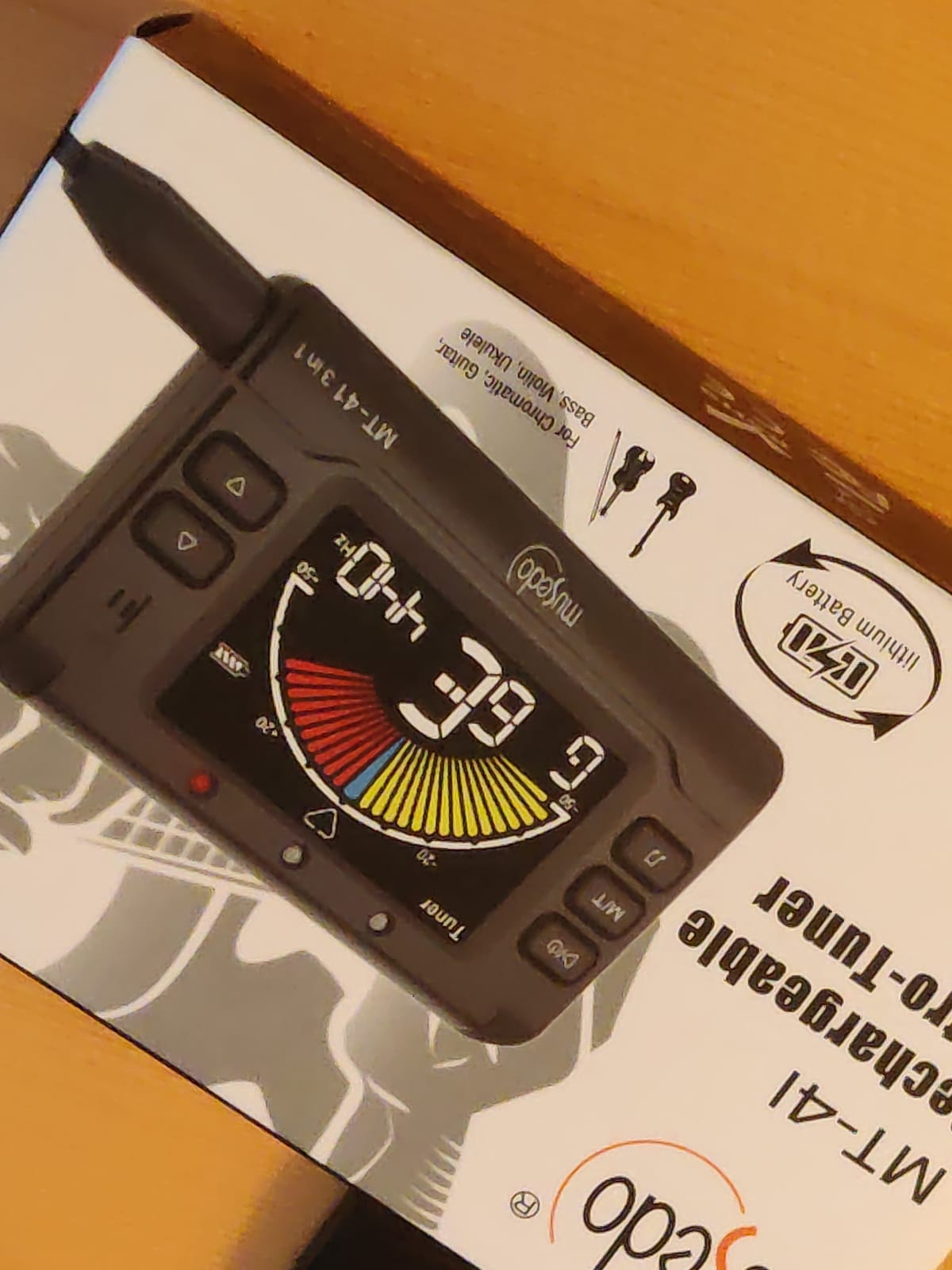 Wegrower Rechargeable 3 In 1 Digital Metronome Tuner Tone Generator | For Guitar, Bass, Violin, Ukulele, Chromatic, For Clarinet, Trumpet, Flute, Tuners for All Instruments customer photo 1