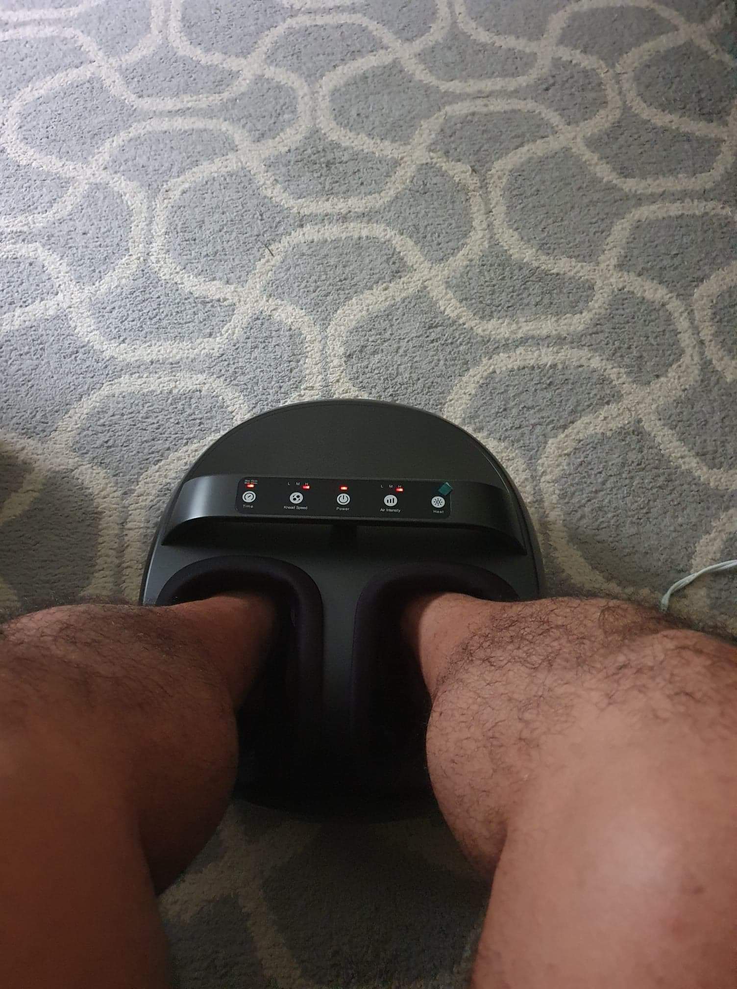 Medcursor Foot Massager with Heat - Shiatsu Feet Massage Machine Delivers Relief for Tired Muscles & Plantar, Deep Kneading Therapy, Multi-Level Settings for Home, Office Use, Size up to 13