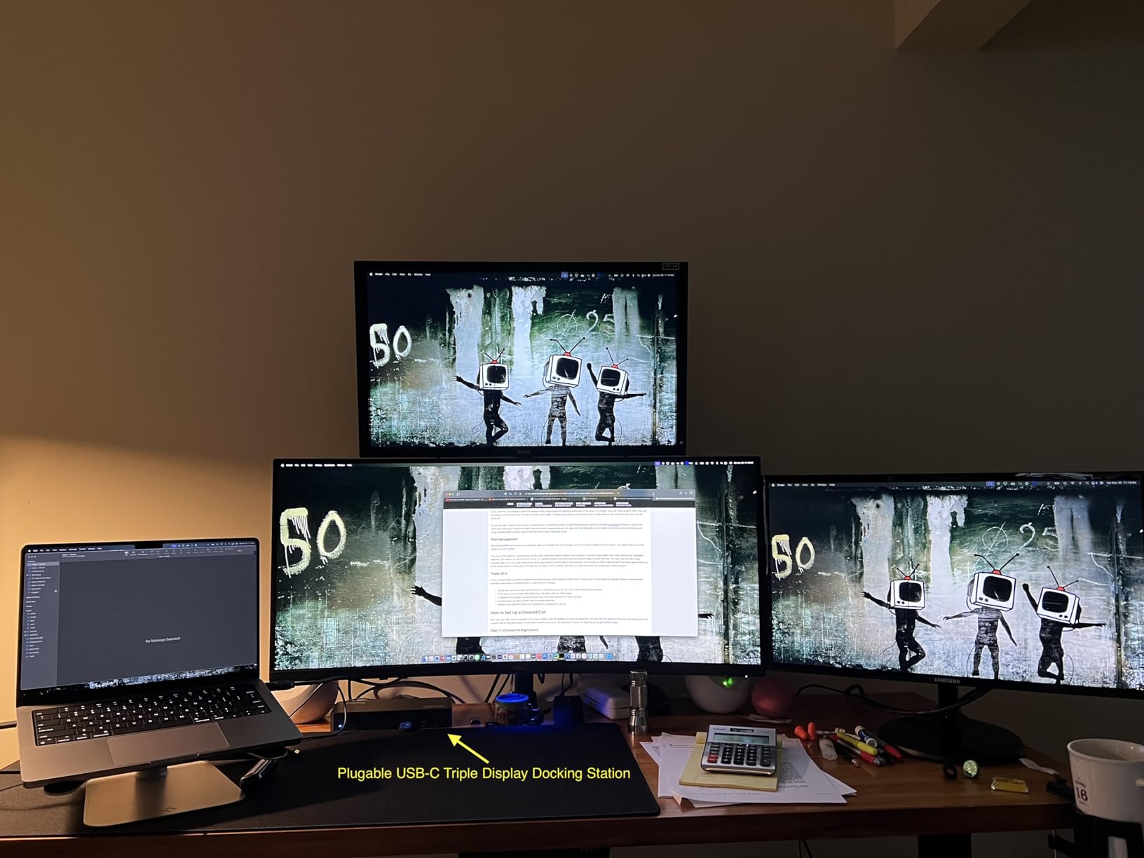 Plugable USB C Triple Display Docking Station | 100W PD, 3x HDMI (1x 4K 30Hz, 2x 1080p 60Hz), 6x USB 5Gbps Ports | Windows, macOS, ChromeOS Compatible - Enhance Productivity with Multi-Monitor Support customer photo 2