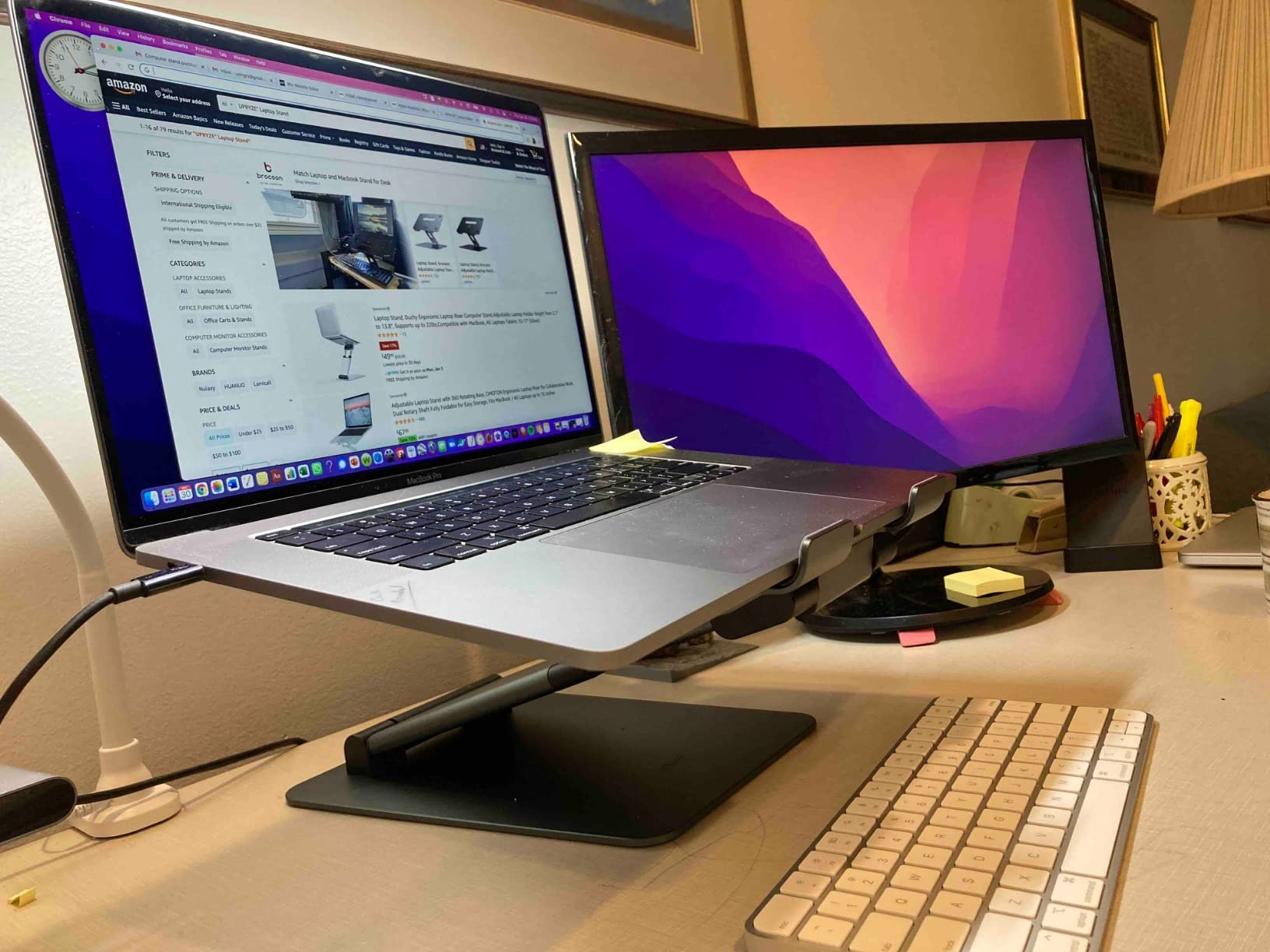 Lifelong Aluminum Adjustable Laptop Stand, Extra Tall 20