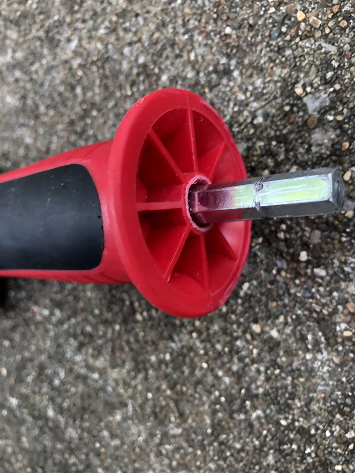 DrainX Toilet Auger Drain Plumbing Snake | Use with Drill or Manually, Angle Designed for Toilet Clogs, Plastic Guard for Porcelain Protection customer photo 2