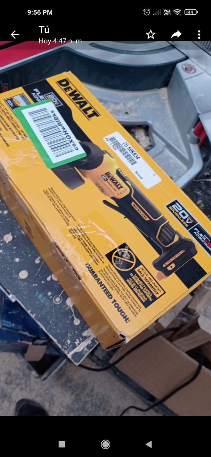 DEWALT FLEXVOLT ADVANTAGE 20V MAX* Angle Grinder, Paddle Switch, 4-1/2-Inch to 5-Inch, Tool Only (DCG416B) customer photo 2