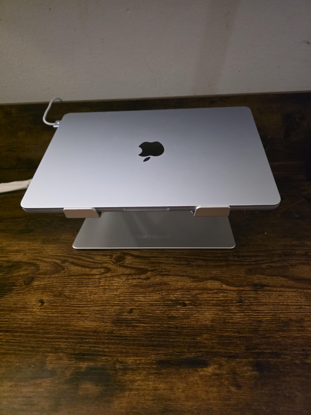 Lamicall Aluminum Laptop Stand for Desk for MacBook Air Pro Neo 10-17.3'' | Adjustable Computer Stand, Ergonomic Laptop Riser, Foldable Portable Notebook Holder fits Dell HP Lenovo Office Home College customer photo 2