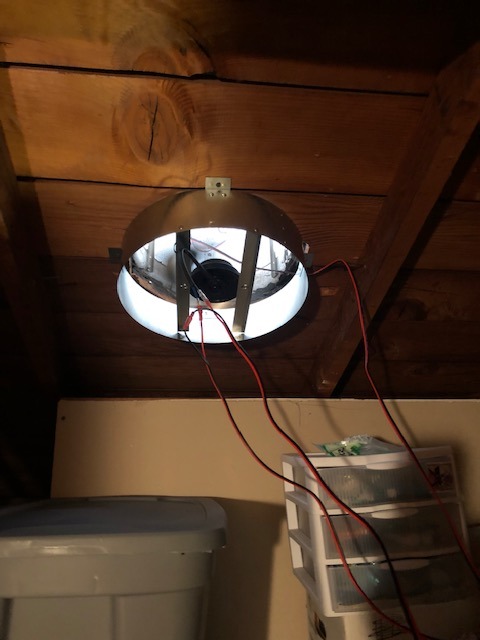 Amtrak Solar 50W Solar Attic Fan with On/Off Switch – Quiet Waterproof Solar Exhaust Fan for Gable & Roof Vent | Attic, Garage & Shed Ventilation – Made in USA customer photo 2