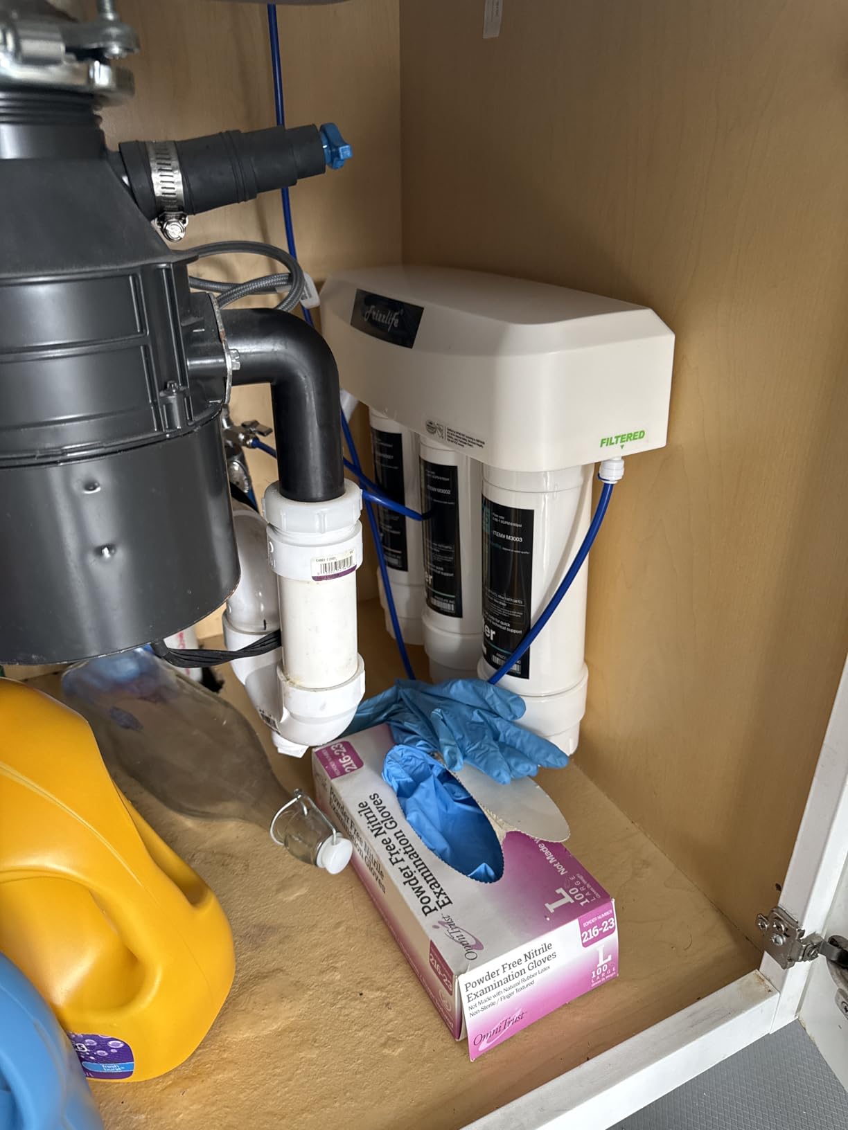 Frizzlife Under Sink Water Filter System, NSF/ANSI 53&42&372 Certified, 8 Layer 0.5 Micron Water Filtration Reduces PFAS, PFOA/PFOS, Chloramine, Lead, Chlorine, with Brushed Nickel Faucet, SP99 New customer photo 2