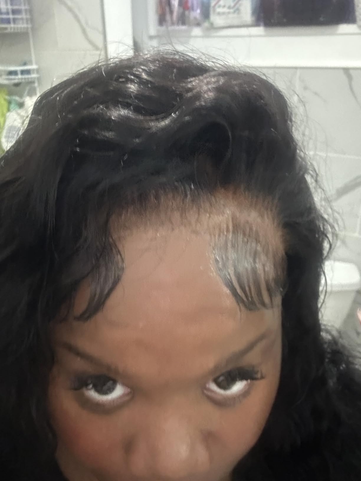 Pizazz 13x4 HD Lace Front Wigs Human Hair Pre Plucked Pre Bleached Knots customer photo 1