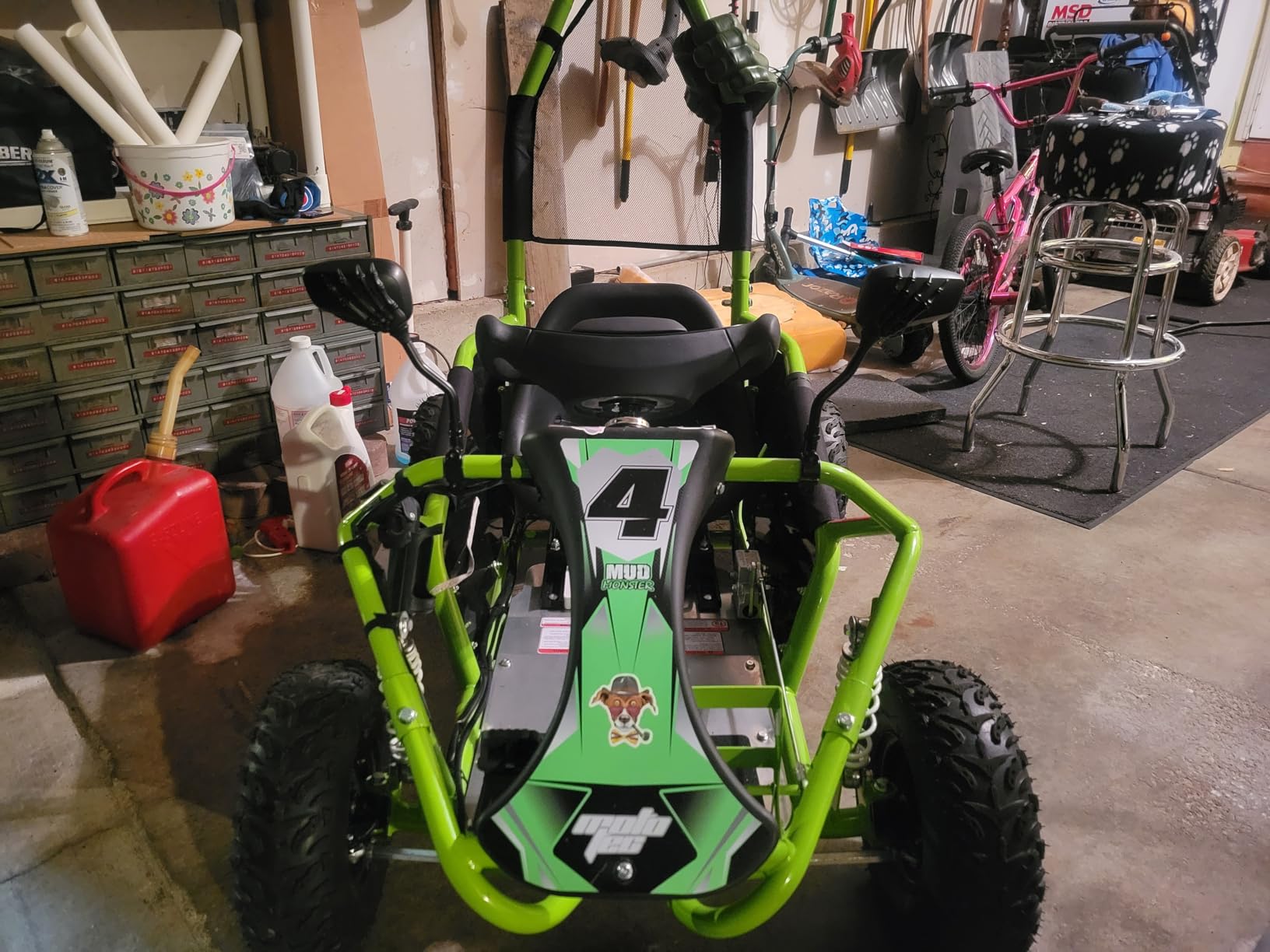 MotoTec Mud Monster Kids Electric 48v 1000w Go Kart Full Suspension customer photo 1