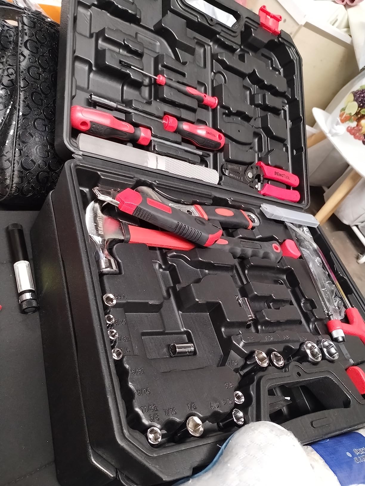 KingTool 325 Piece Home Repair Tool Kit, General Home/Auto Repair Tool Set, Toolbox Storage Case with Drawer, General Household Tool Kit - Perfect for Homeowner, Diyer, Handyman customer photo 2
