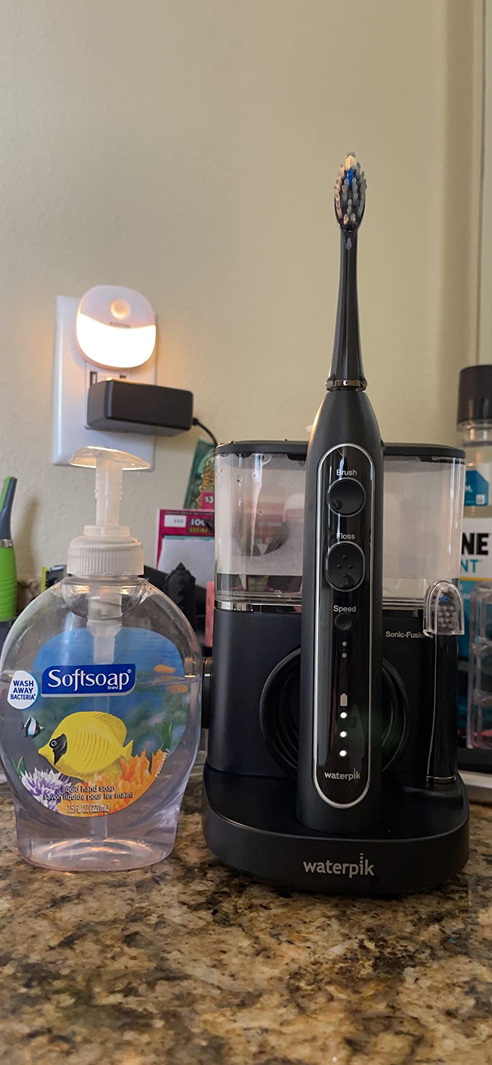 Waterpik Sonic-Fusion Flossing Electric Toothbrush Water Flosser, Black | 2-in-1 Combo with 3 Modes for Daily Gum Health & Cleaning Teeth, Braces, Implants, ADA Accepted, SF-04 Packaging May Vary customer photo 1