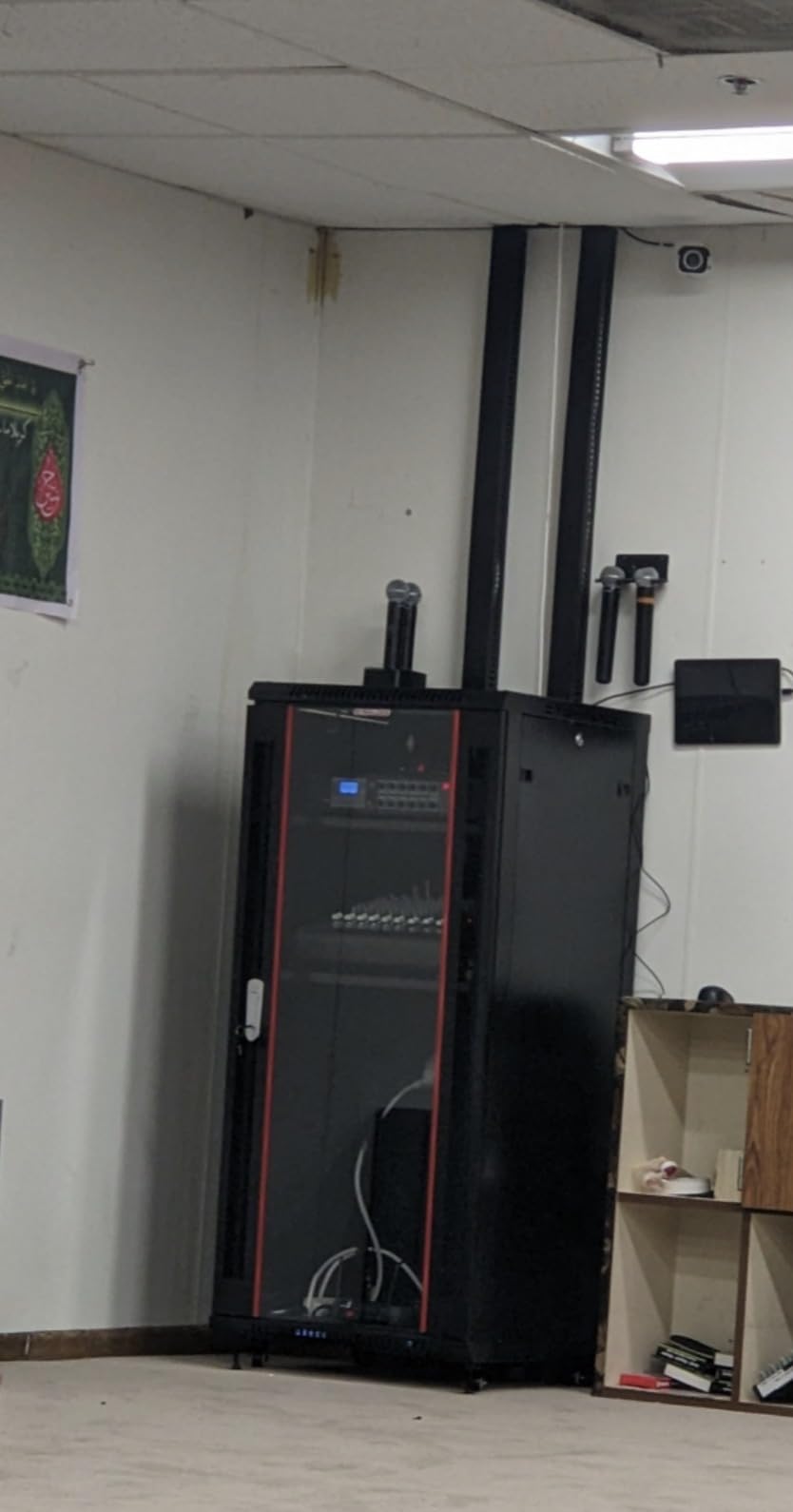 27U Wall Mount Server Rack Cabinet, 19” Locking Network Rack, 24” Deep, Glass Door, with Fan, PDU and Shelf customer photo 2