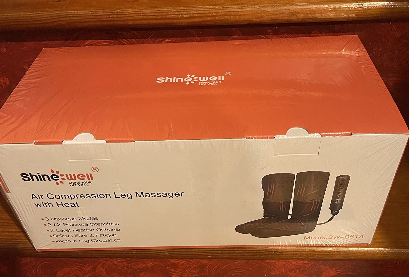 SHINE WELL Air Compression Leg Massager with Heat for Circulation FSA-HSA customer photo 2