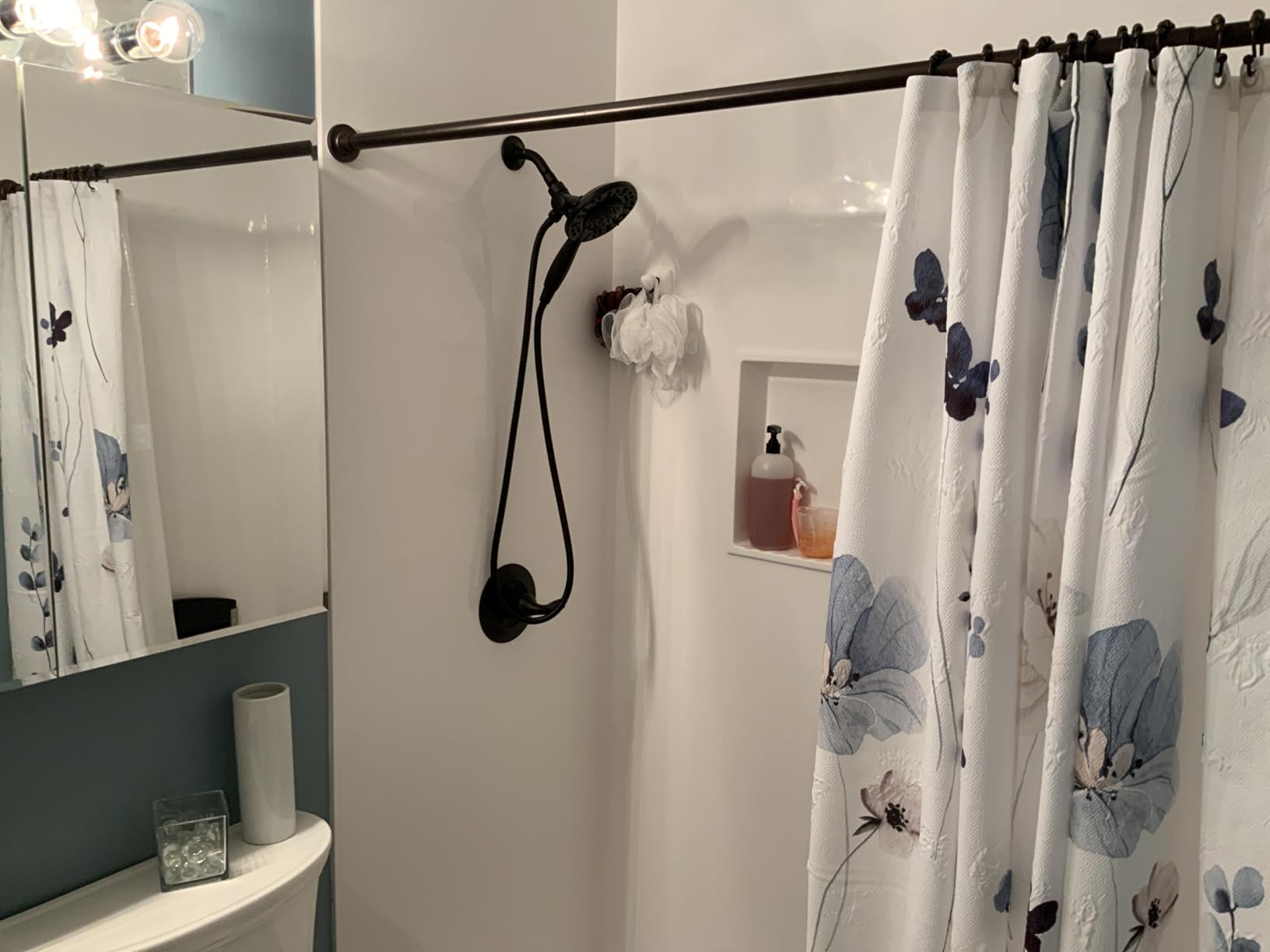 Delta Arvo 14 Series Matte Black Shower Faucet Set with In2ition 2-in-1 Dual Shower Head with HandHeld Spray Combo, Valve Trim Kit, Matte Black 142840-BL-I (Valve Included) customer photo 1