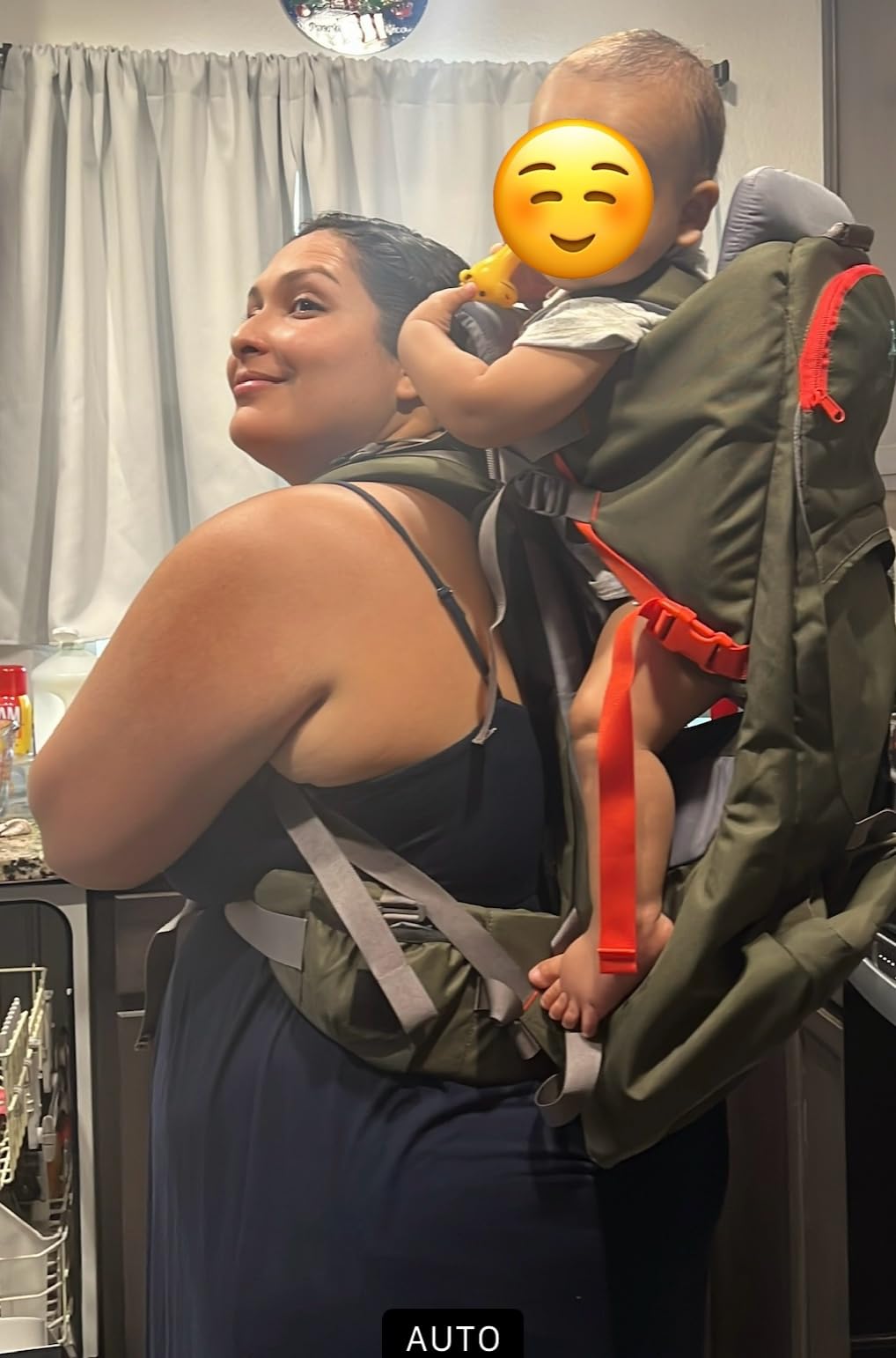 WIPHA Toddler Hiking Carrier, Baby Backpack with Sun Canopy & Storage customer photo 1