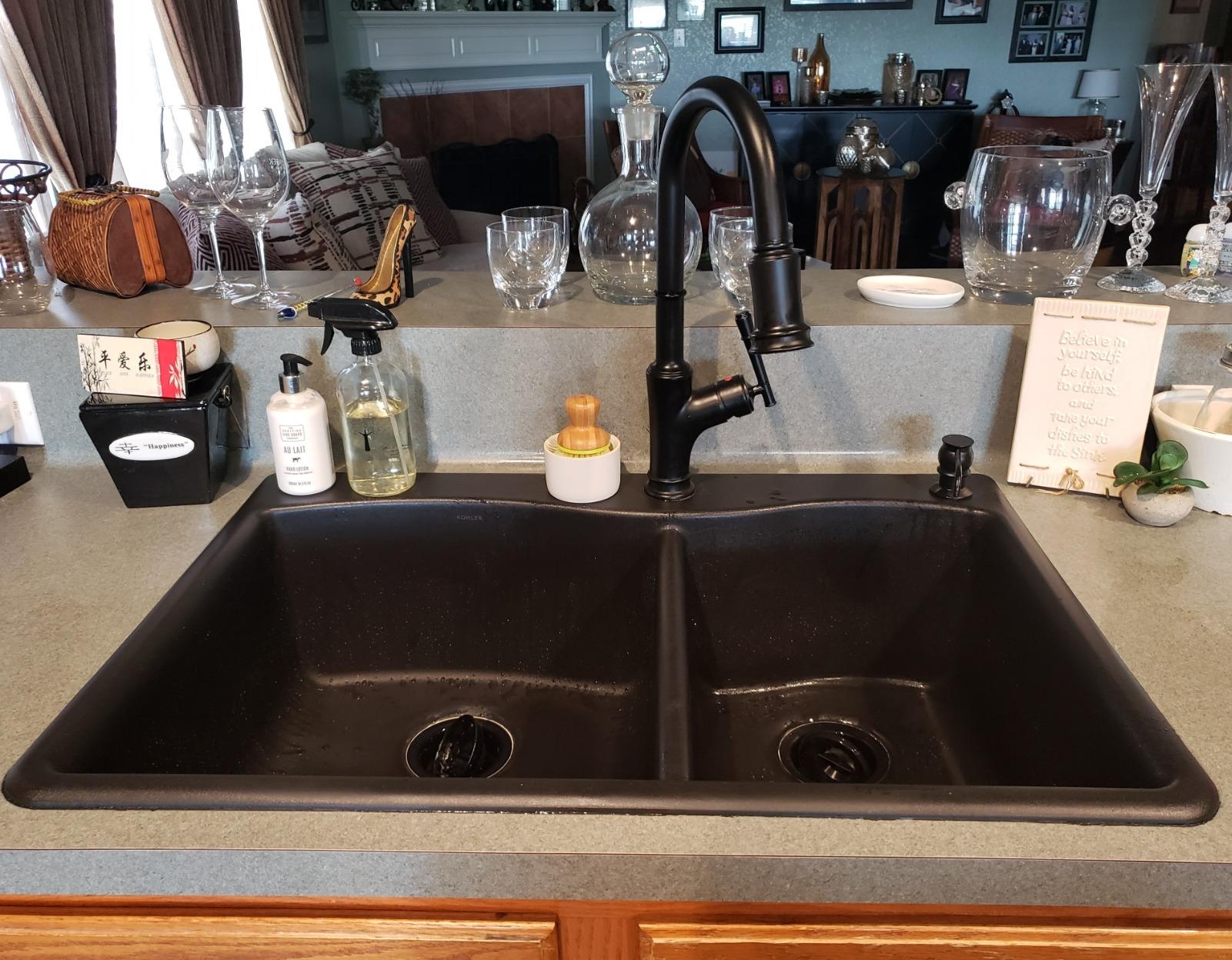 APPASO Bar Sink Faucet with Pull Down Sprayer Single Hole Brushed Nickel customer photo 1