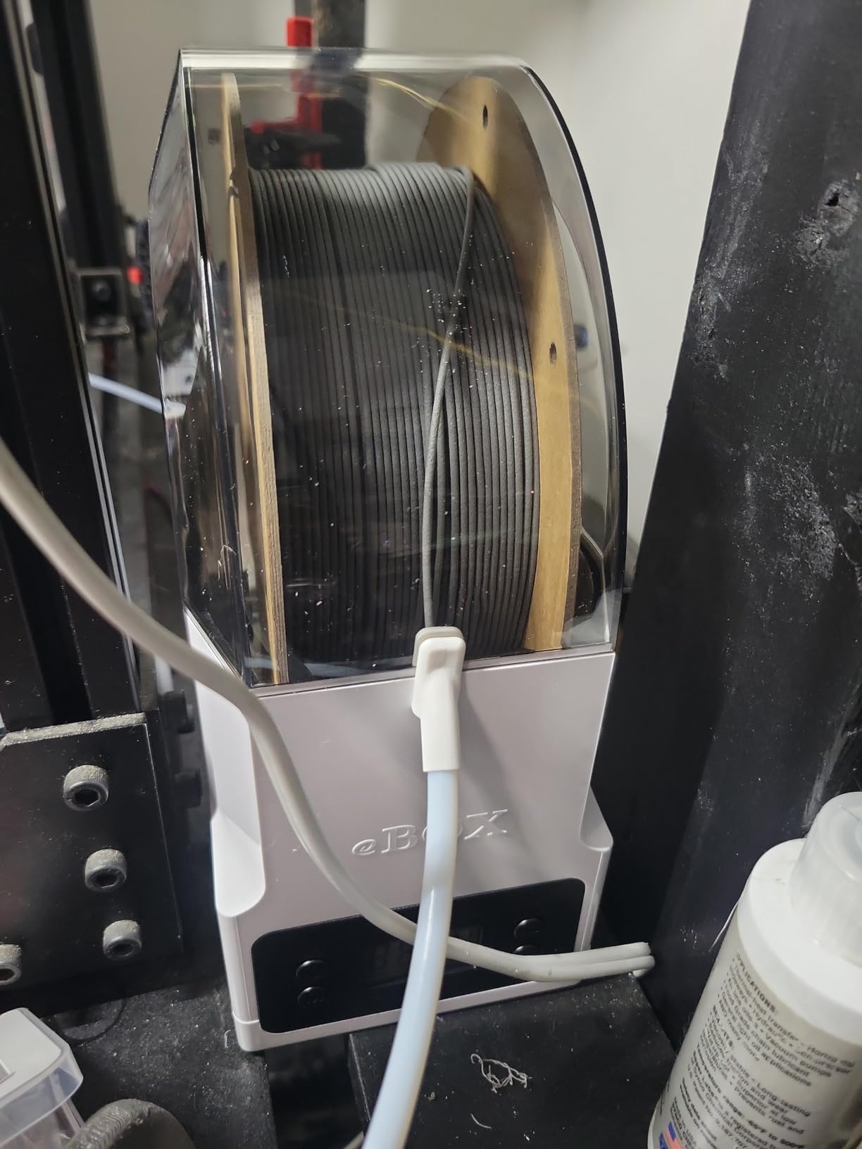 eSUN eBOX Lite Upgraded 3D Printing Filament Dryer Box, Filament Storage Box, Spool Holder for Keeping 3D Printing Filament from Moist and Keeping Filaments Dehydrating, US Power Supply customer photo 1