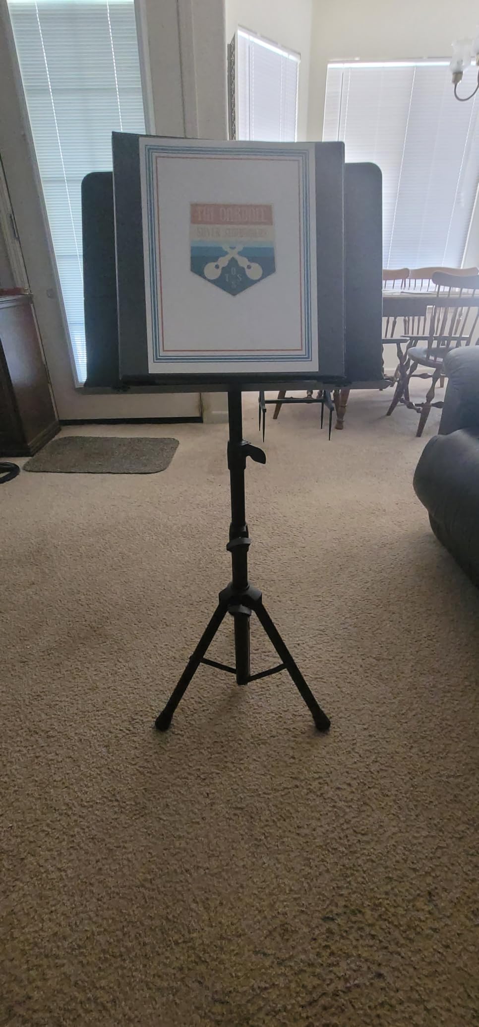 Vekkia Professional Portable Sheet Music Stand | Folding Adjustable Holder/with Carrying Bag/Sturdy for Instrumental Performance, Band & Travel customer photo 2