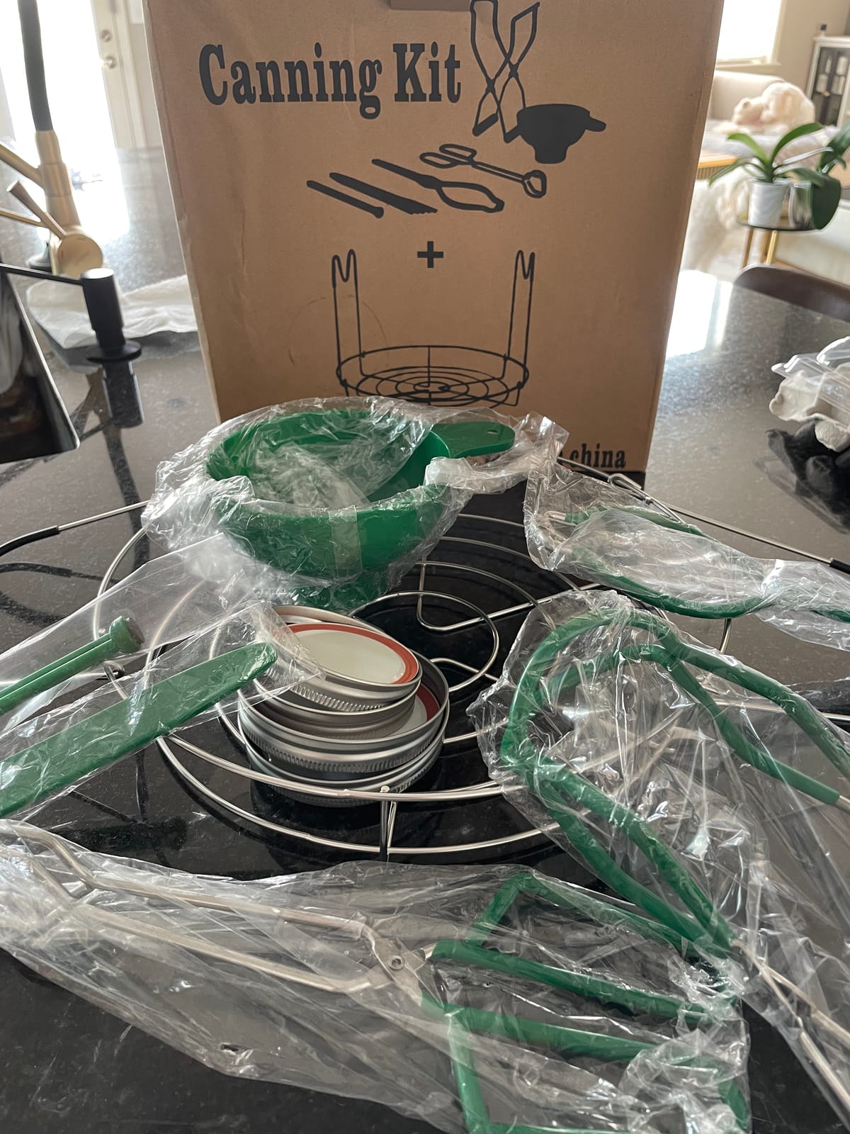 HOMMES Canning Supplies Starter Kit For Mason Jars - Pot, Funnel, Lifter, Wrench, Tongs, Lid Lifter & Bubble Remover customer photo 1