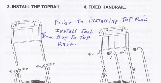 HBTower Step Ladder with Handrails, 4 Step Ladder with Attachable Tool Bag customer photo 2