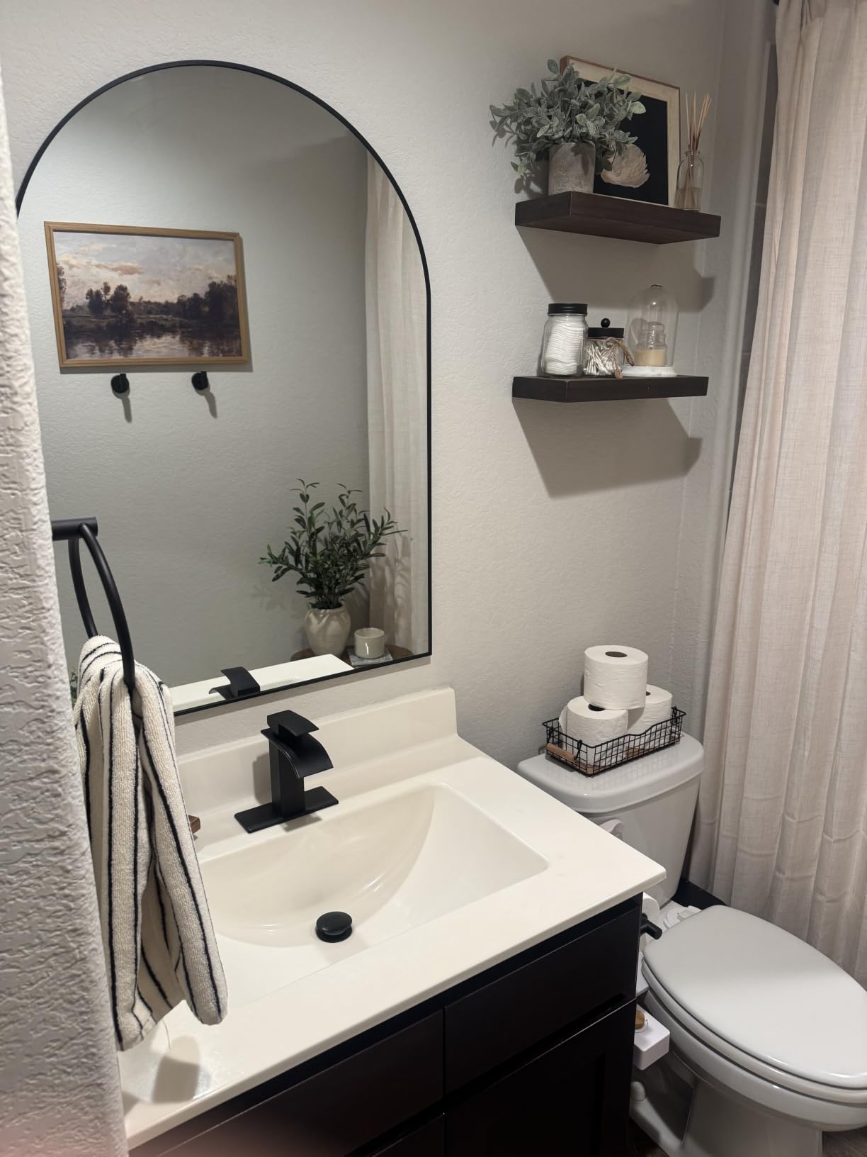 Ryuwanku Waterfall Bathroom Faucet,Brushed Nickel Stainless Steel, 1-Handle customer photo 1
