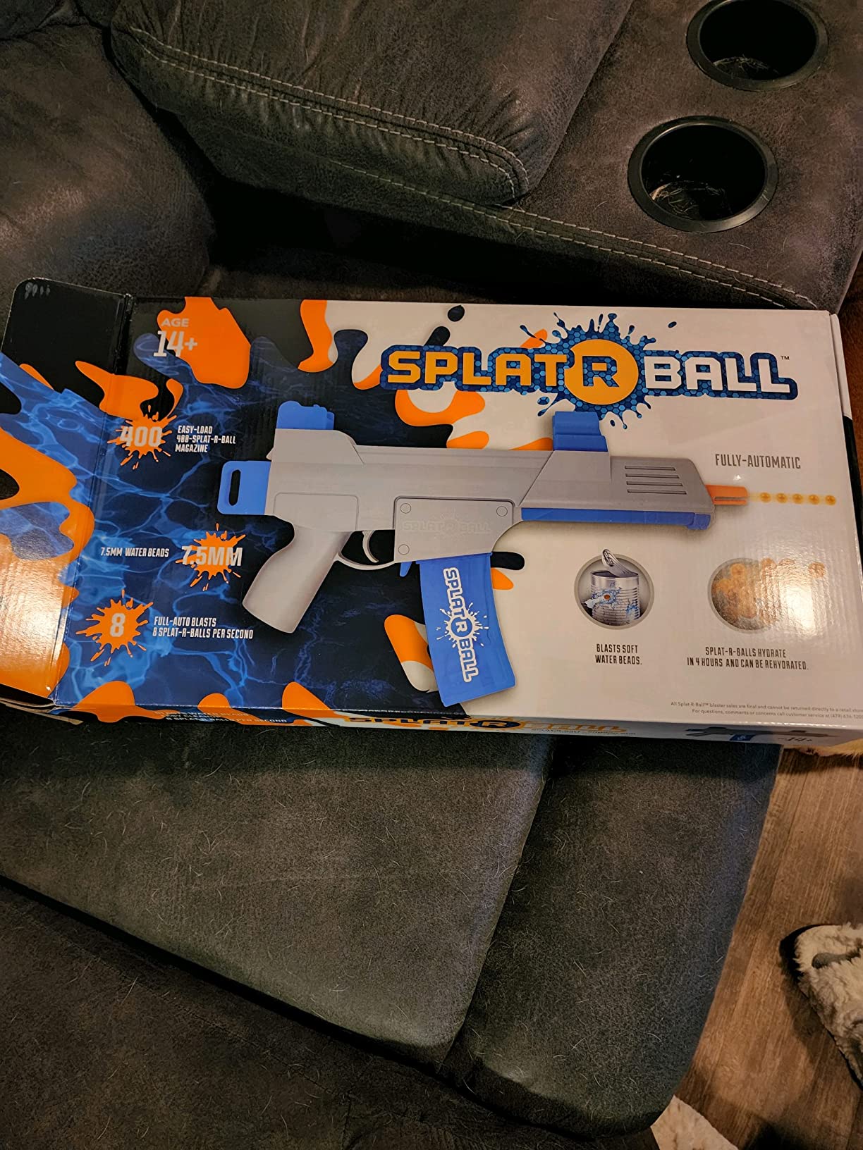 SplatRball SRB400-SUB Gel Ball Water Bead Blaster Gun Kit. Splat R Ball Everything with The Electric Blaster able to Shoot up to 200fps! Splatter Gun customer photo 2