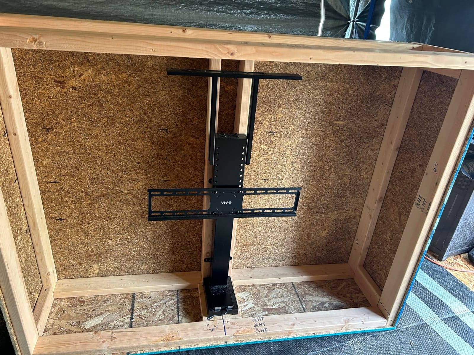VIVO Black Motorized TV Stand for 32-65 in Screens, MOUNT-E-UP65A customer photo 2