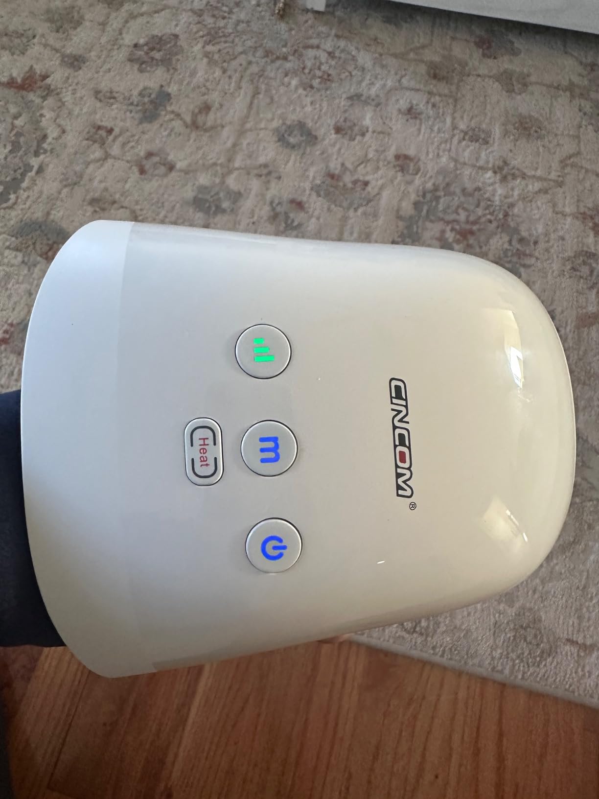 CINCOM Cordless Hand Massager with Heat and Compression, Black customer photo 2