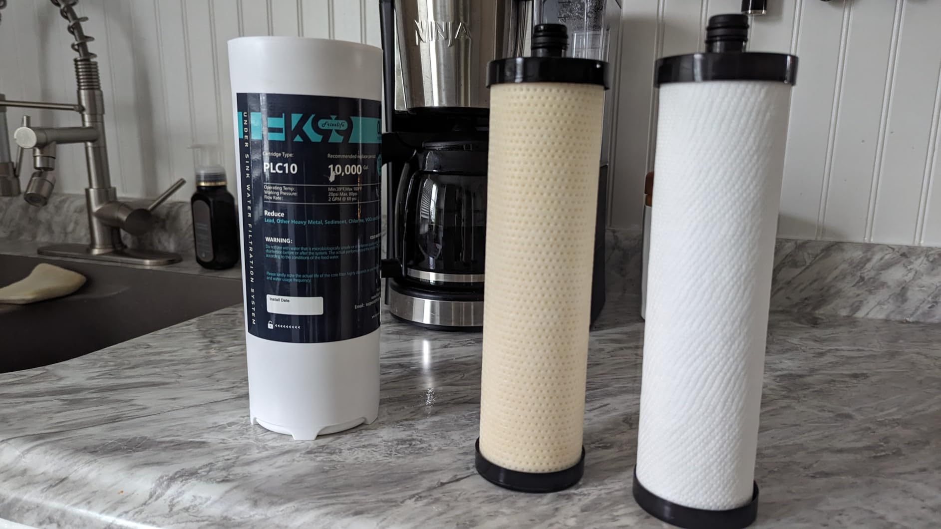 Frizzlife FK99 Under Sink Water Filter System, NSF/ANSI 53&42 Certified, Remove 99.99% Chlorine, Lead, Bad Taste&Odor, Direct Connect, 0.5 Micron, Under Counter Drinking Water Filter customer photo 2