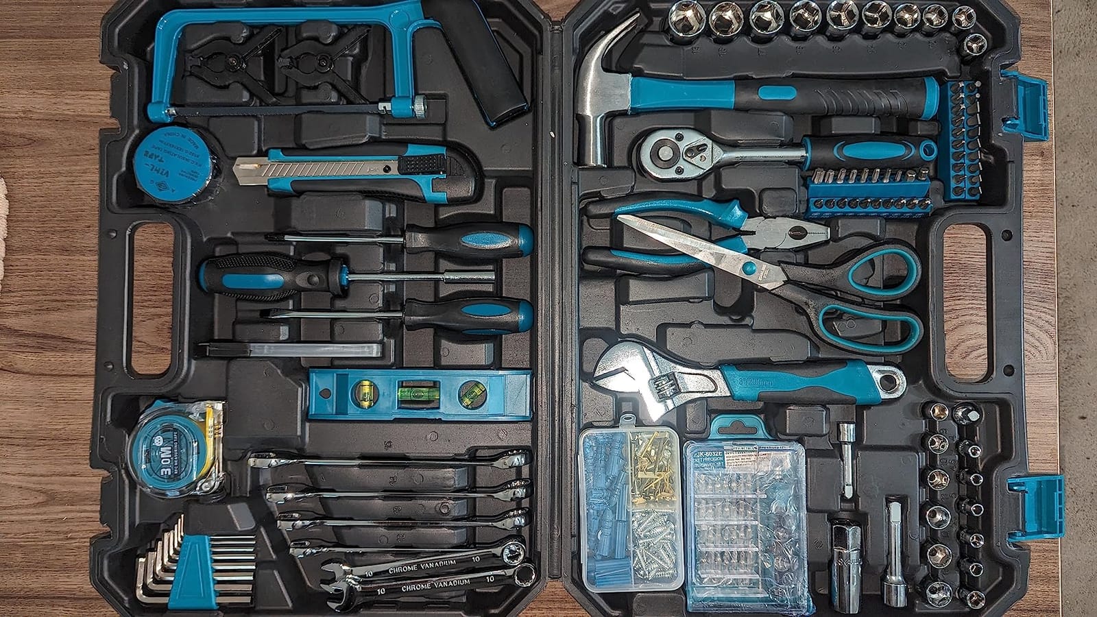 Sundpey 257 Pcs Portable General Basic Hand Tool Kit Set for Home with Case customer photo 2
