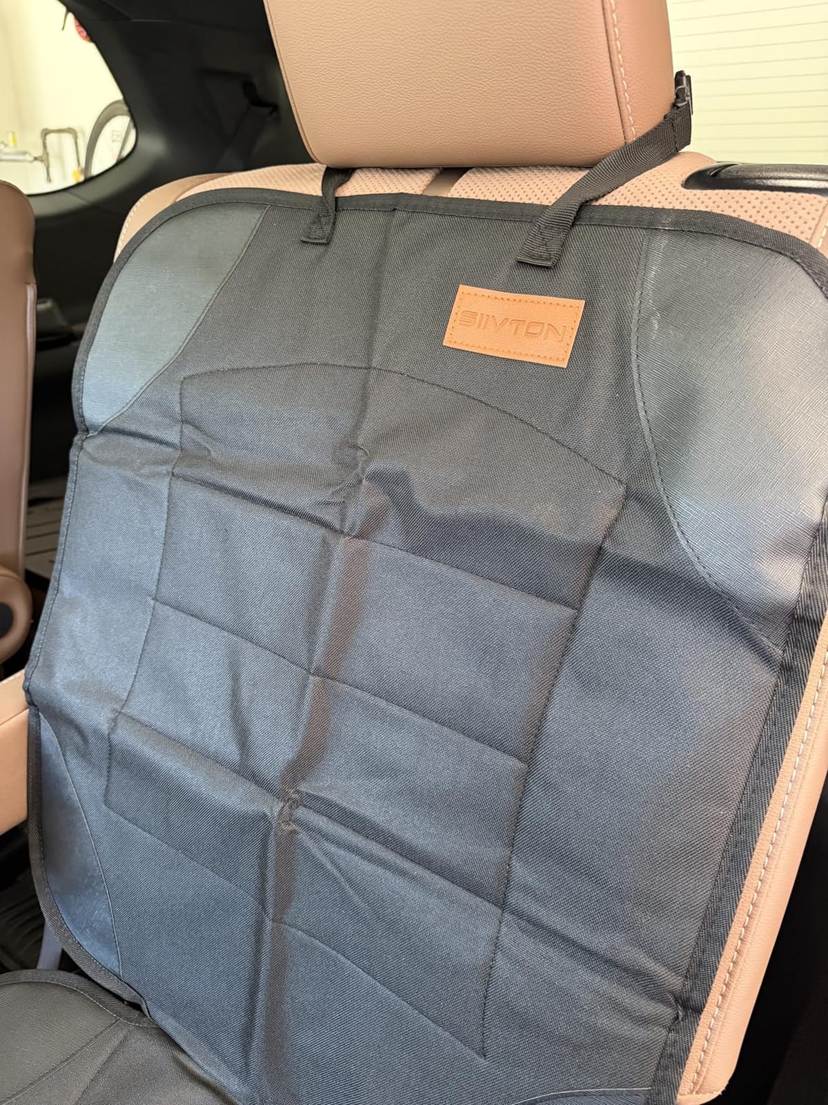 Siivton Car Seat Protector for Child Car Seat,Waterproof Car Seat Cover for Leather and Fabric Seats, 2 Mesh Pockets, Non-Slip Bottom,Thick Padding Cushion customer photo 2