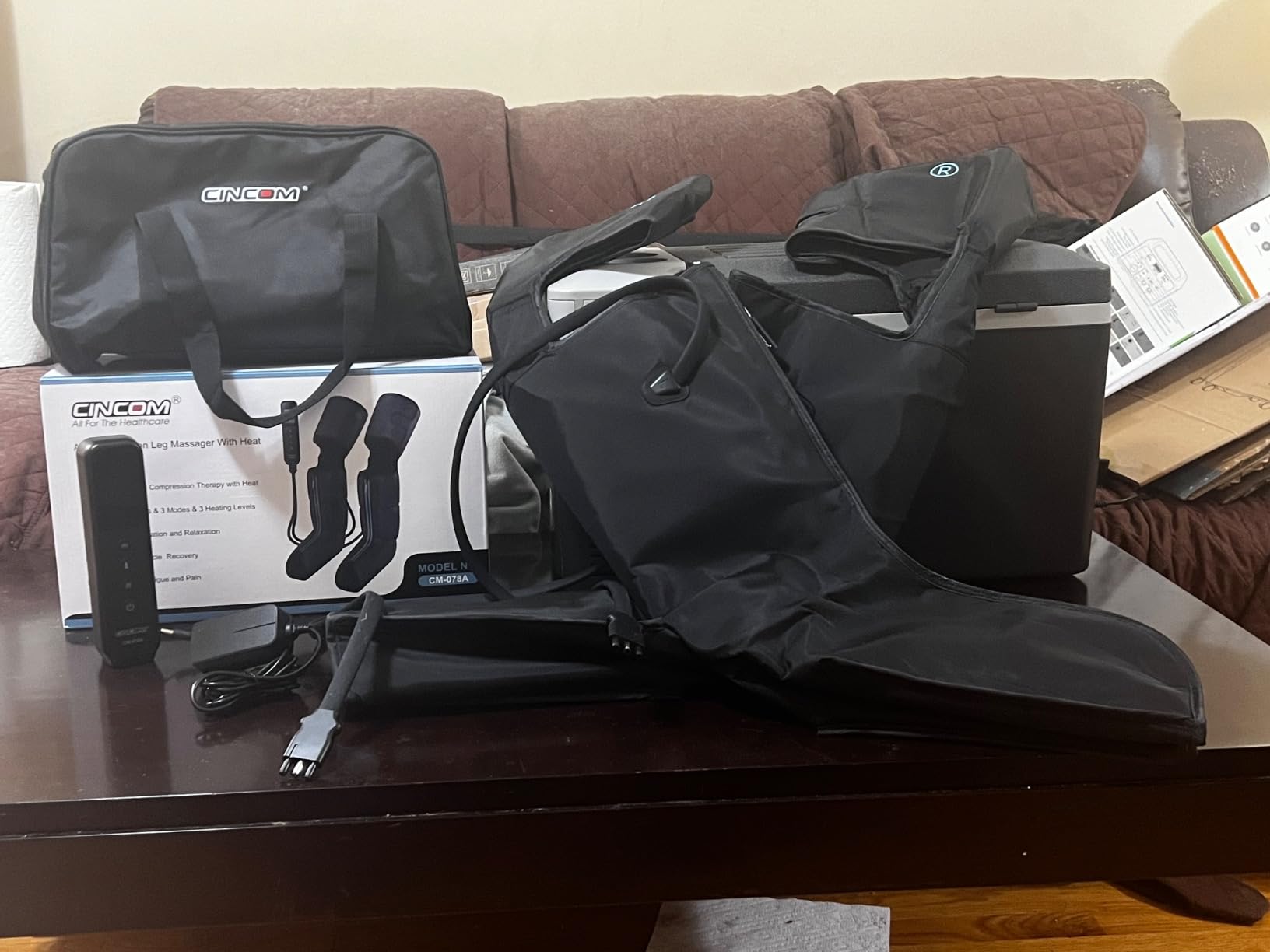 CINCOM Leg Massager with Heat and Air Compression for Pain Relief FSA - HSA customer photo 1
