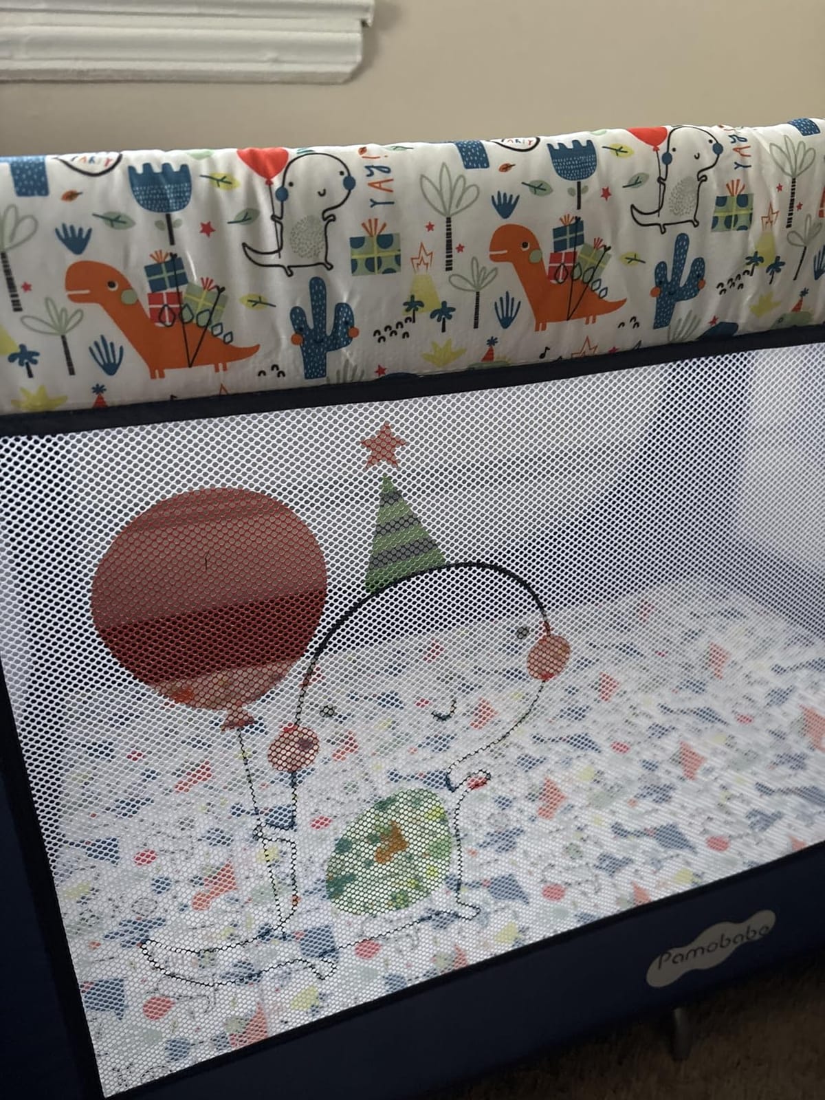 Pamo Babe Pack and Play Portable Baby Crib Foldable Playard Leightweight Travel Playpen for Tooddlers and Infant Black customer photo 1