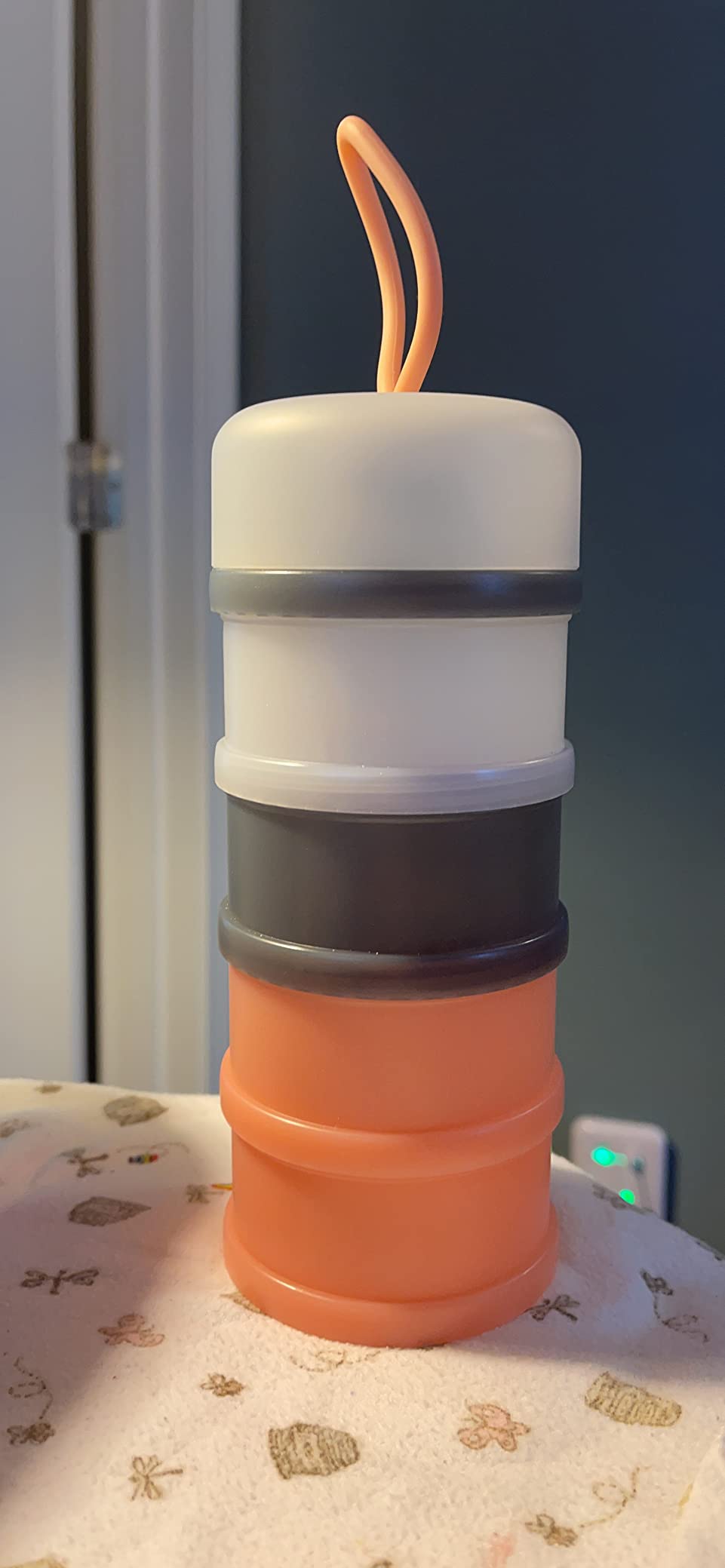Baby Formula Dispenser, Formula Container, Portable Milk Powder Dispenser Container, Baby Feeding Travel Storage Container, Non-Spill Stackable Baby Snack Storage Container, BPA Free, 2 Packs customer photo 1