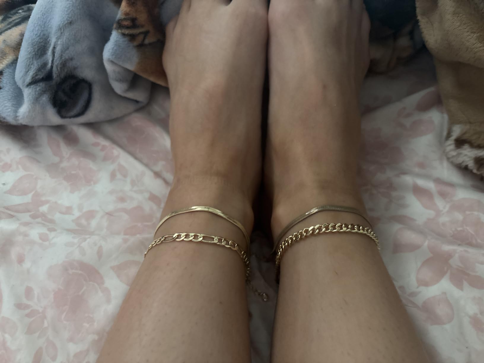 DEARMAY Gold Anklets for Women Waterproof customer photo 1