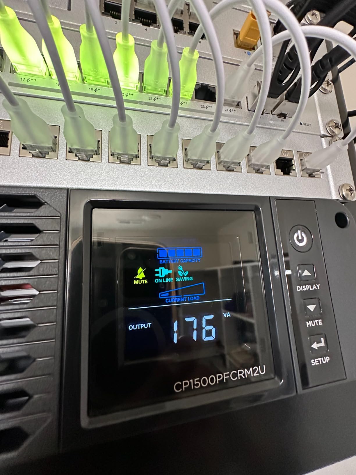 CyberPower CP1500PFCRM2U PFC Sinewave UPS Battery Backup customer photo 1