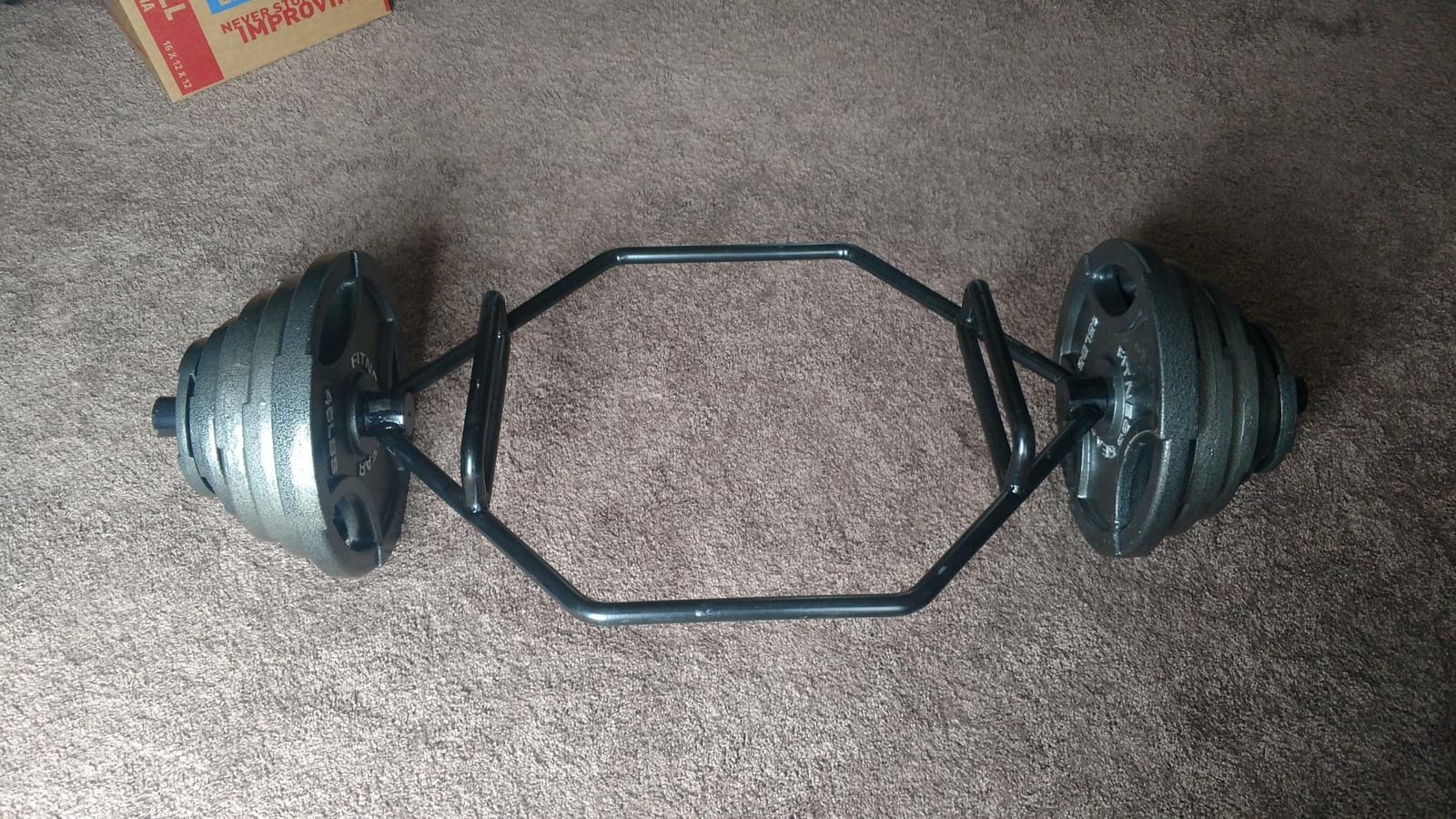 CAP Olympic Trap Bar | Heavy-Duty Hex Shrug & Deadlift Weight Bar customer photo 2