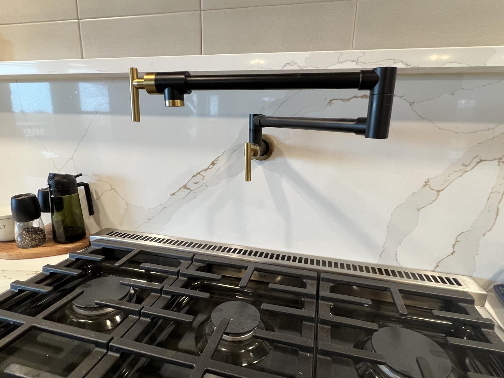 CENOSA Bar Sink Faucet Single Hole with Pull Down Sprayer Brushed Nickel customer photo 2