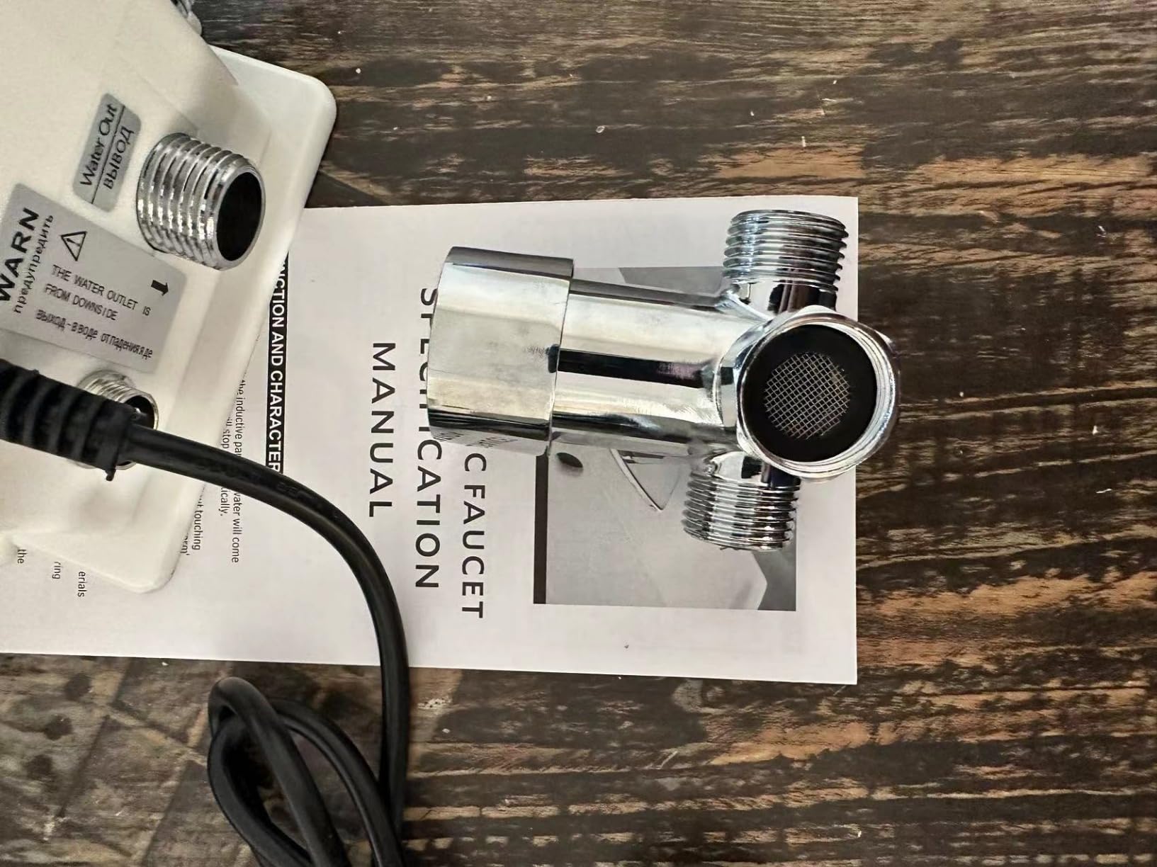 Chrome Touchless Bathroom Sink Faucet - Automatic Sensor Faucet - Dual Power Supply 110V AC or Battery Operated for Commercial customer photo 2