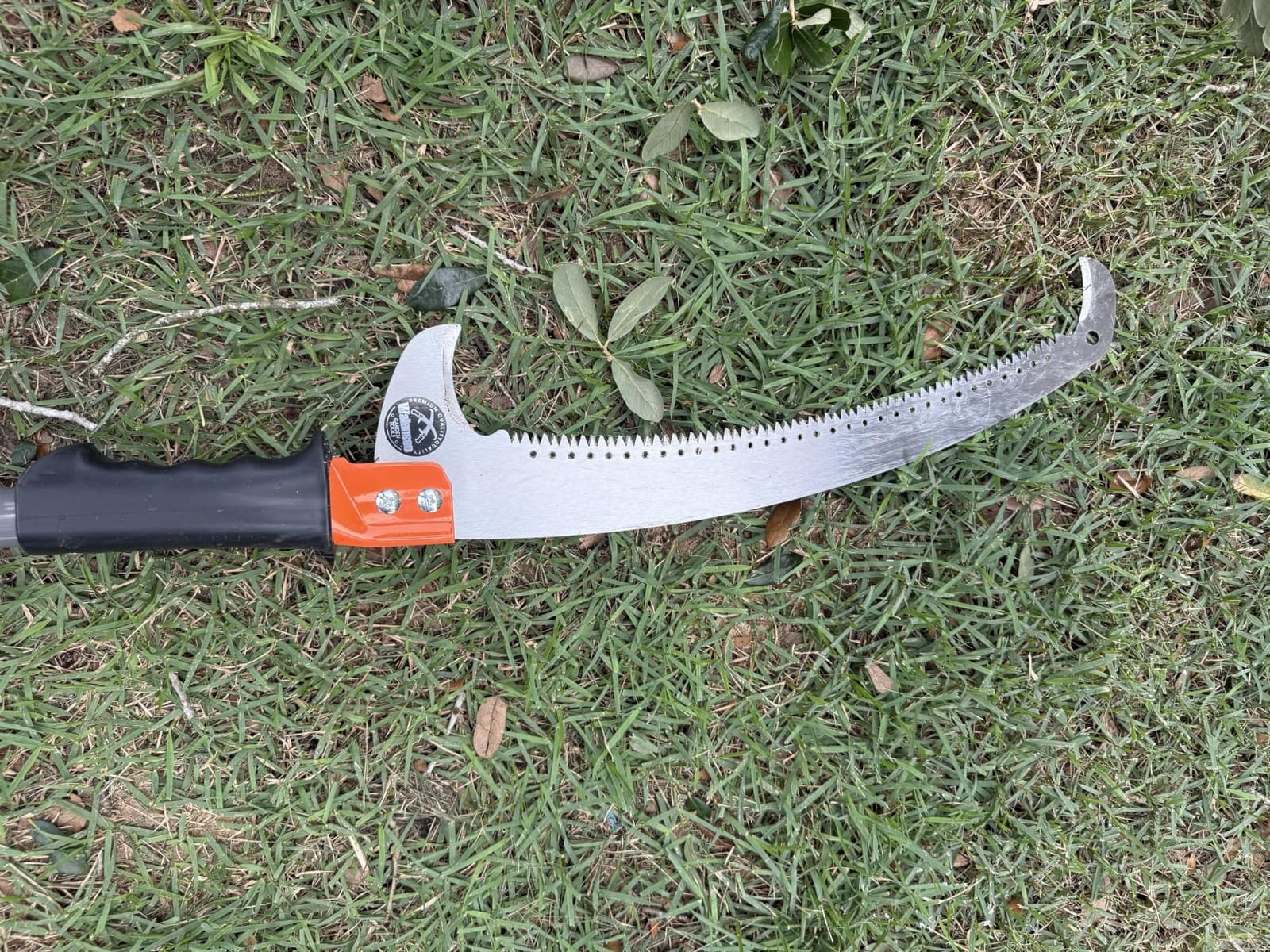 14FT Pole Saw for Tree Trimming 2-in-1 Hand Saw Steel Blade Extension Pole customer photo 1