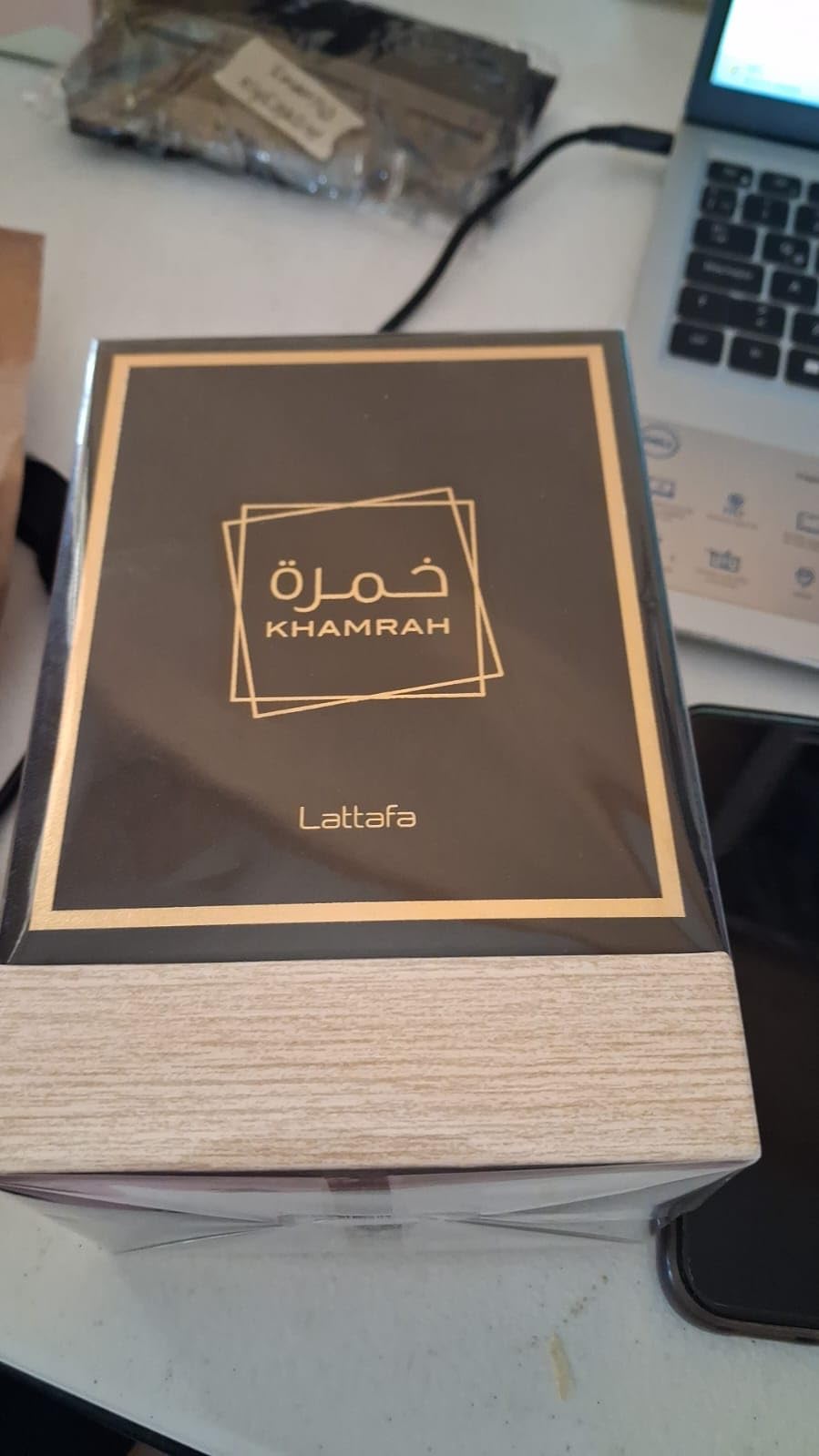 Lattafa Khamrah - Vanilla, Warm Spicy, Amber, Cinnamon - Eau de Parfum Long-Lasting Fragrance for Unisex, 3.40 Ounce / 100 ml customer photo 1
