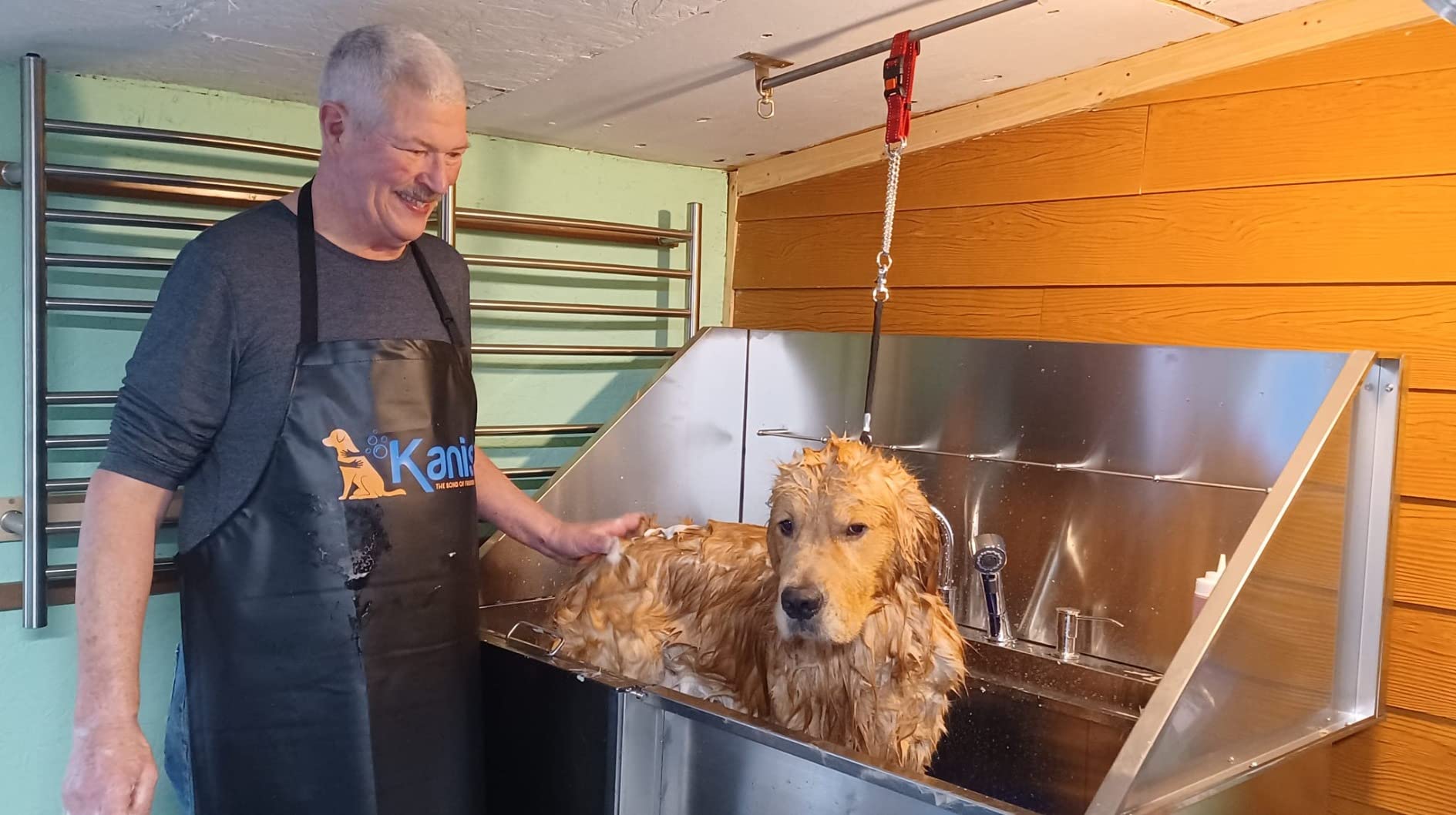 KANIS Professional Dog Washing Station 304 Stainless Steel Pet Wash Sink customer photo 1