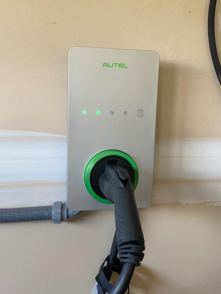 Autel Level 2 EV Charger up to 50Amp, 240V, Indoor/Outdoor Car Charging Station with J1772 Connector, Wi-Fi and Bluetooth Enabled EVSE, 25-Foot Cable, Hardwired, Dark Gray customer photo 2