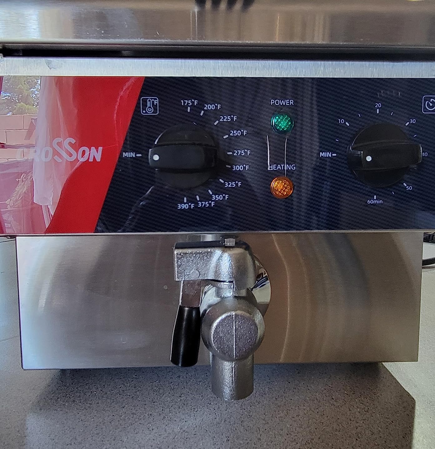 CROSSSON 6L Electric Countertop Deep Fryer Extra Large with Drain,Timer,Basket and Lid for Restaurant Use 120V,1800W Commercial Deep Fryers customer photo 2