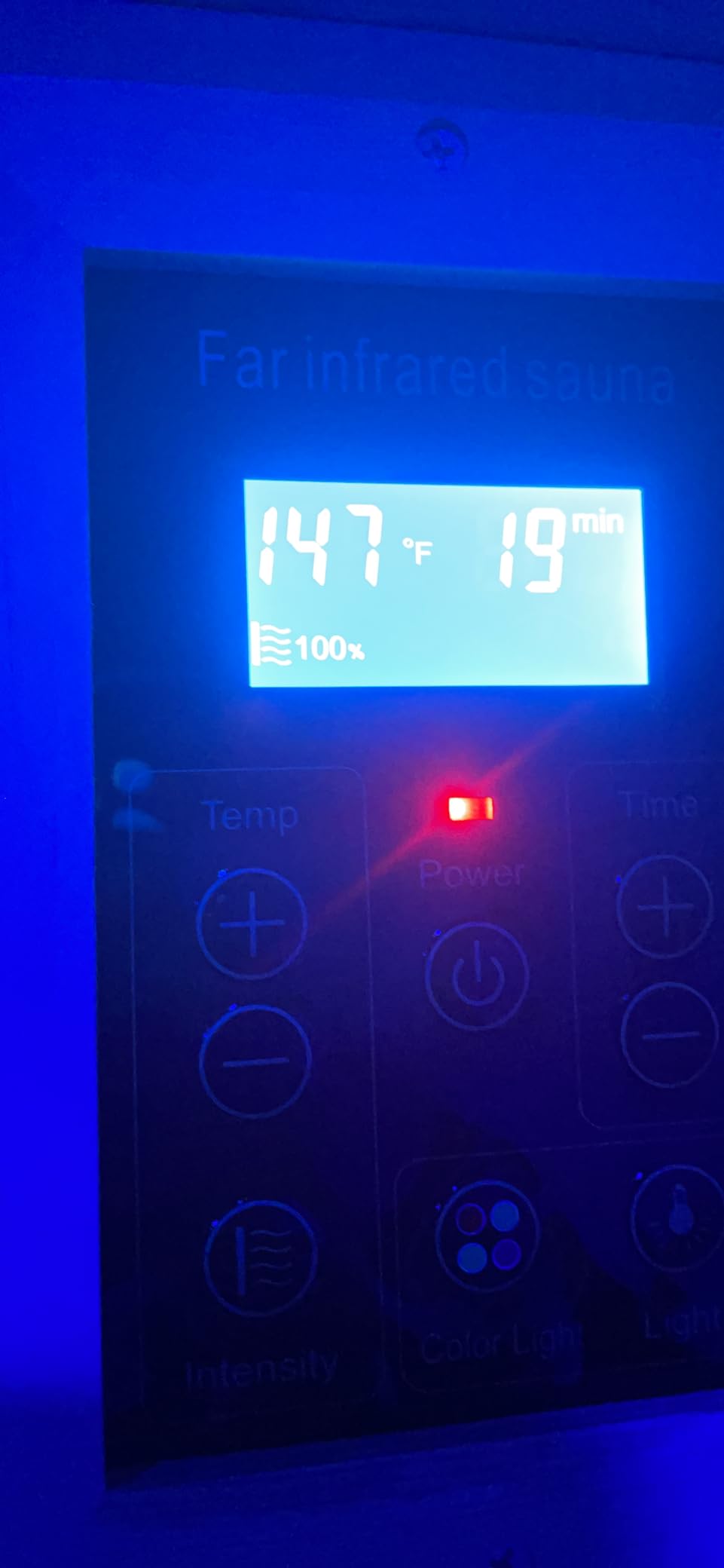 Kanlanth 1-2 Person Infrared Sauna, Hemlock Wood Low EMF Far Infrared Saunas for Home, APP Control 1350w Indoor Personal Sauna Room with Blue-Tooth, 7 Color Therapy Light, 7 Heating Panels customer photo 1