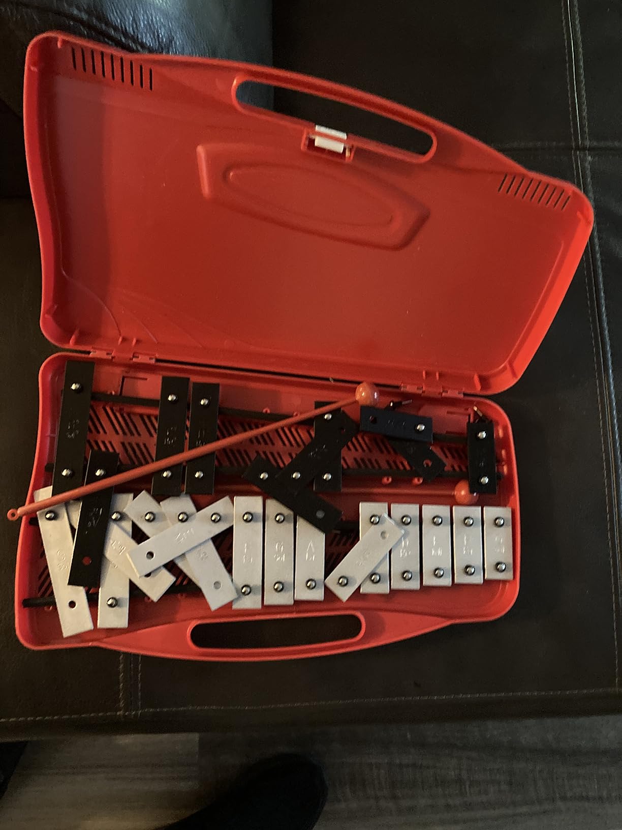 EASTROCK 25 Notes Xylophone Professional Glockenspiel with Box Stick Black customer photo 2