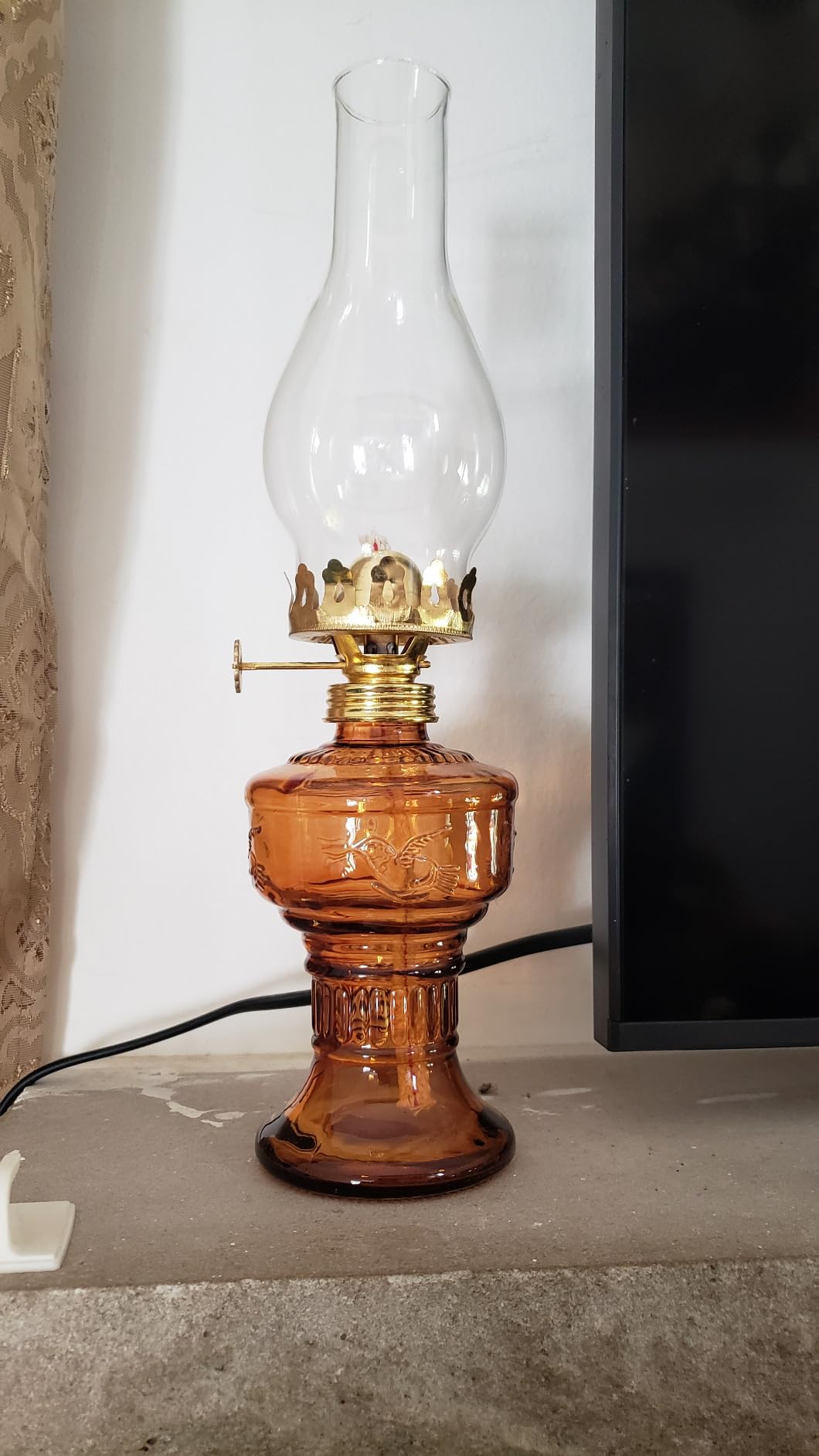 2 Pcs Oil Lamps for Indoor Use, Hurricane Kerosene Lamp, Clear customer photo 1