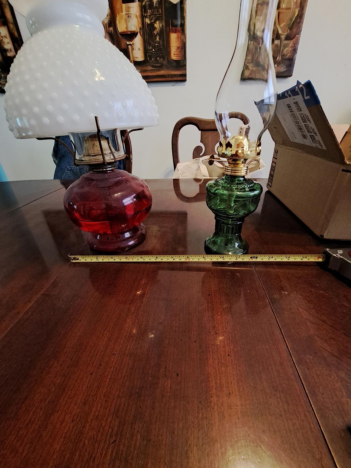 2 Pcs Oil Lamps for Indoor Use, Hurricane Kerosene Lamp, Clear customer photo 2