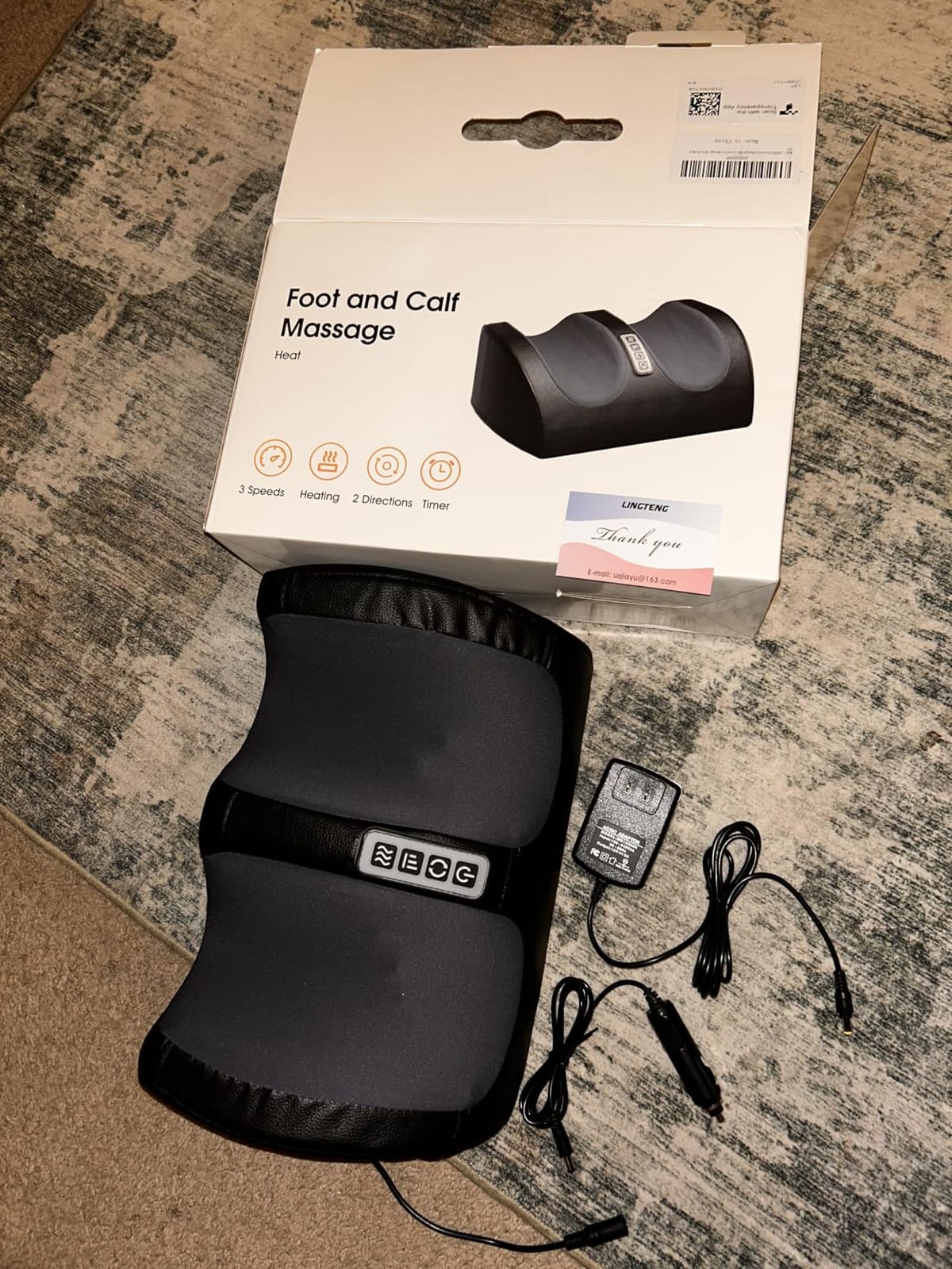 LINGTENG Shiatsu Foot Massager with Heat, FSA Eligible HSA Foot Massager customer photo 1