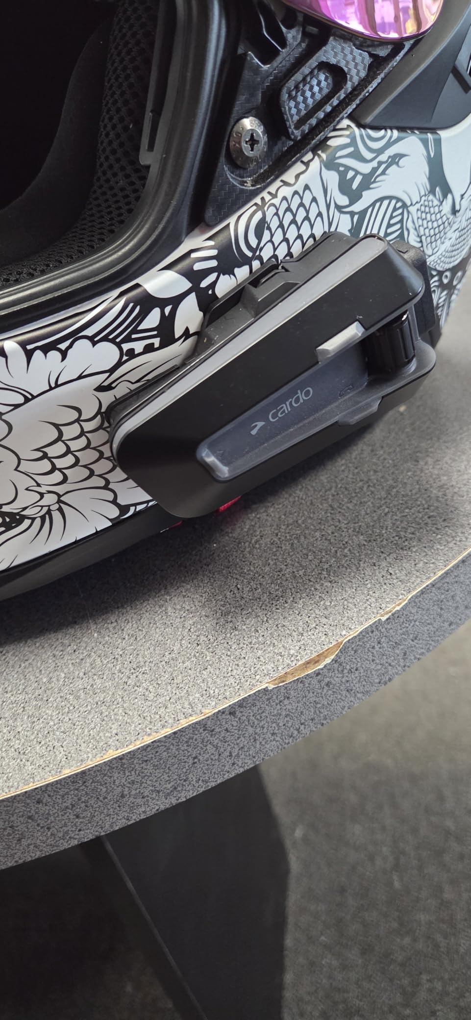 Cardo Packtalk Neo Motorcycle Helmet Communication Intercom System, Waterproof, 2nd Generation Mesh - Connect Up to 15 Riders, Natural Voice Operation, 40mm High Definition Speakers - Single Pack customer photo 1