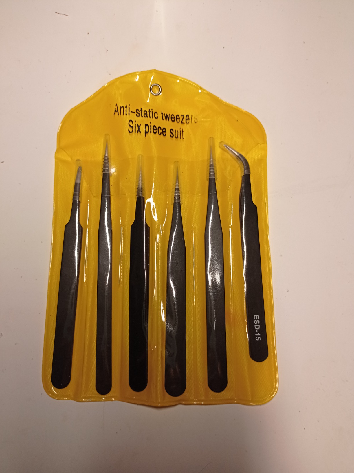kaverme 3PCS Precision Tweezers Set, Upgraded Anti-Static Stainless Steel customer photo 1